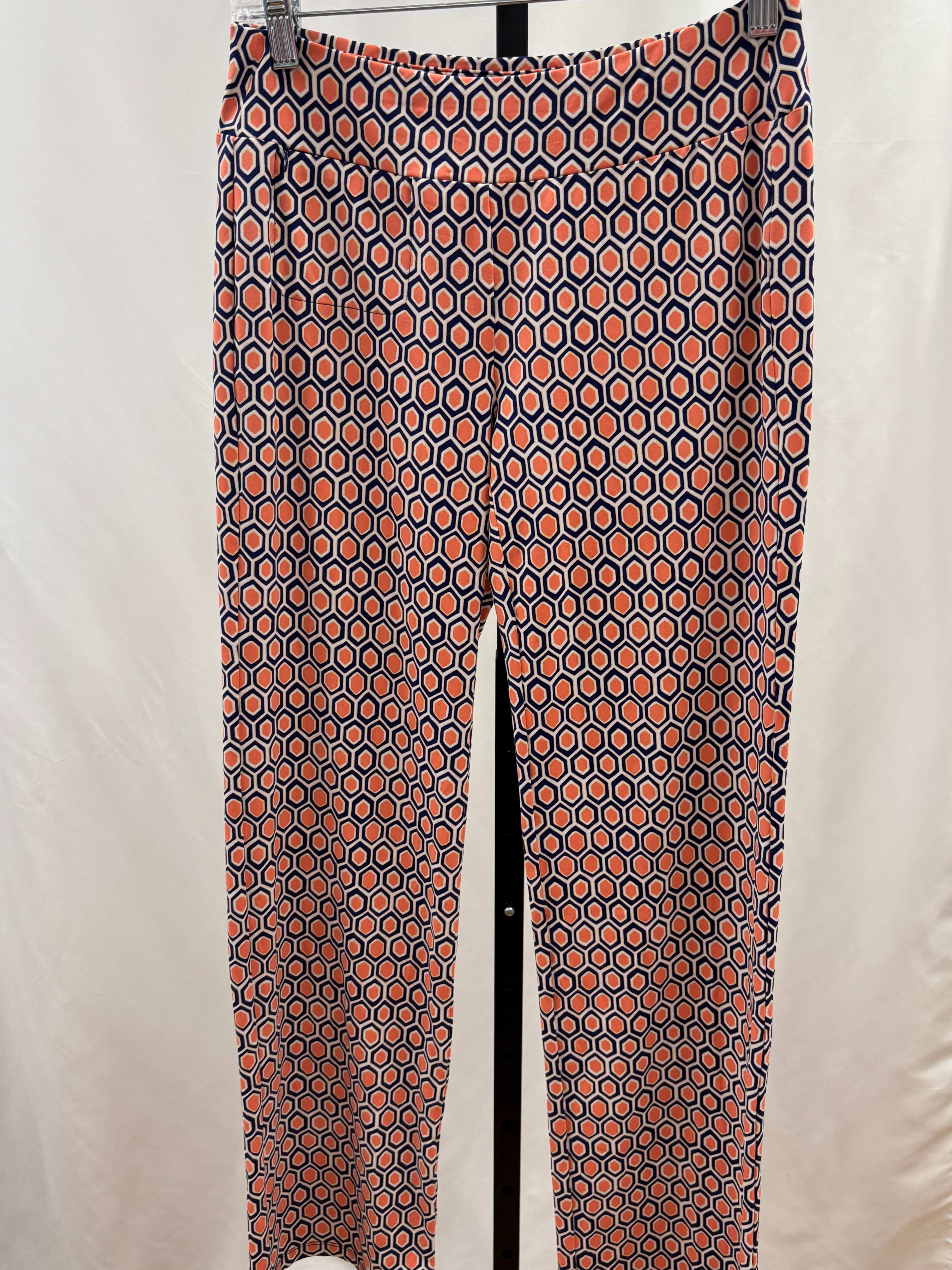 J McLaughlin pink patterned pants size XS