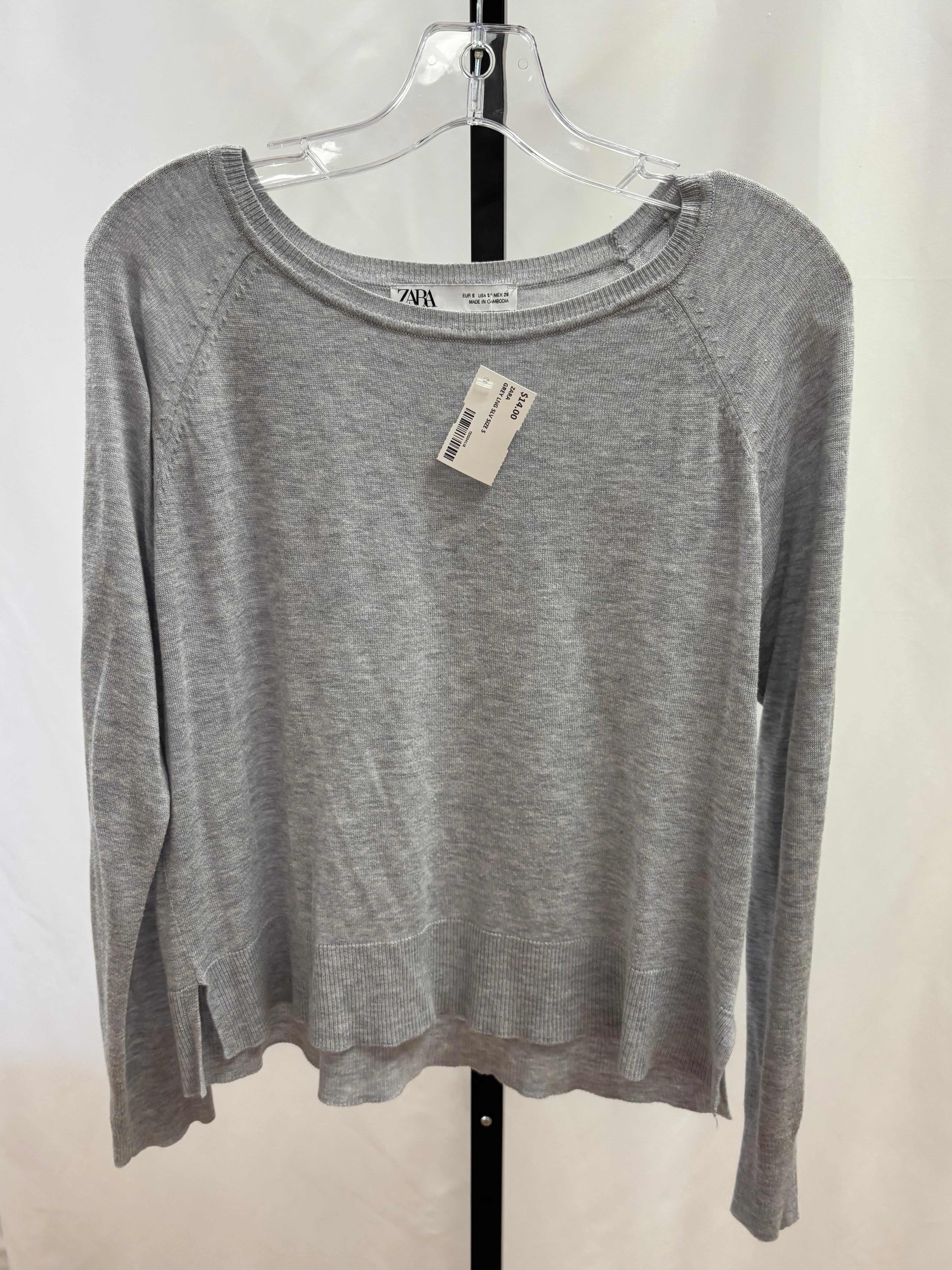 Zara grey long sleeve size S
