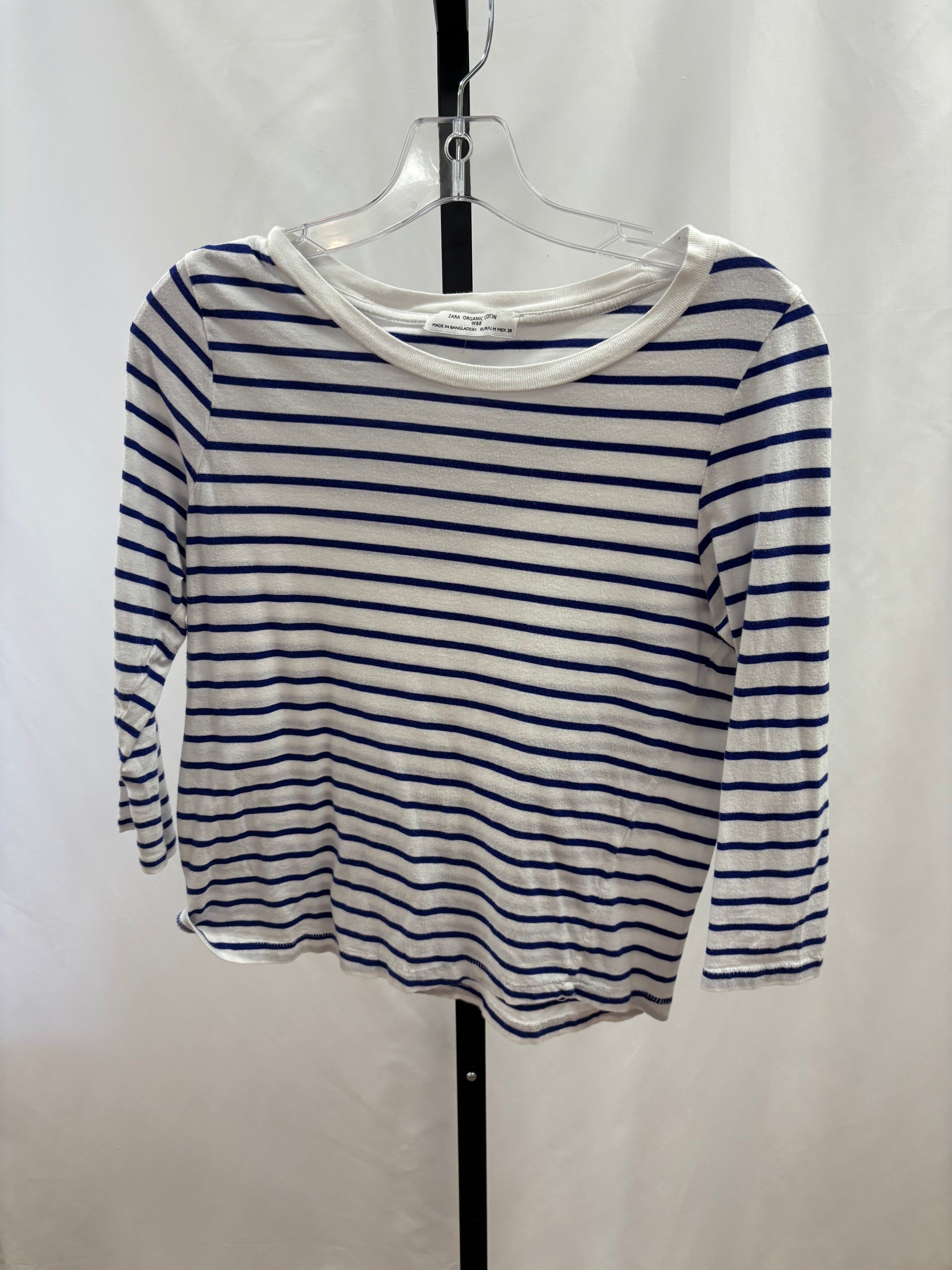 Zara blue striped top size M