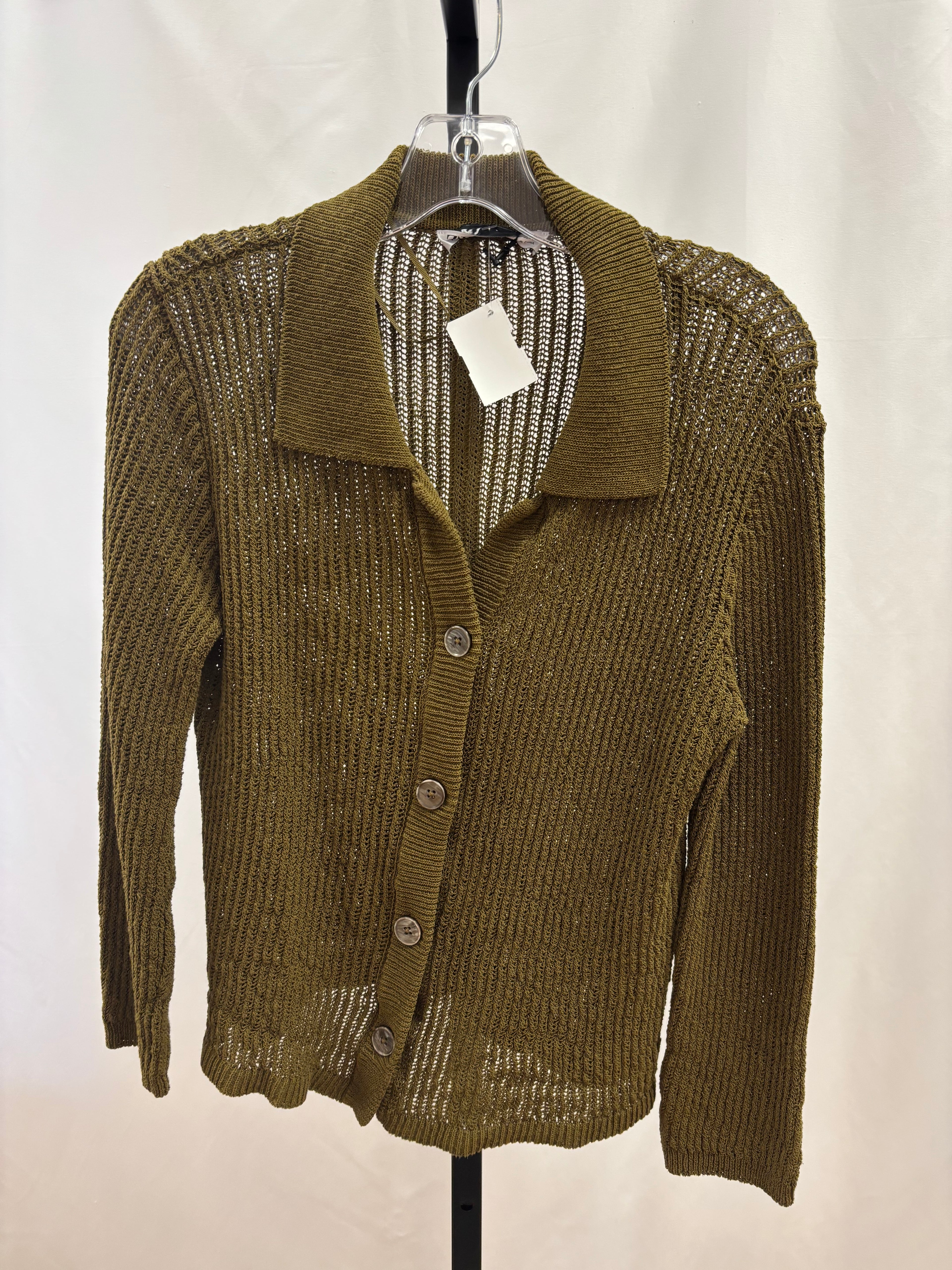 Zara olive green knit top size S