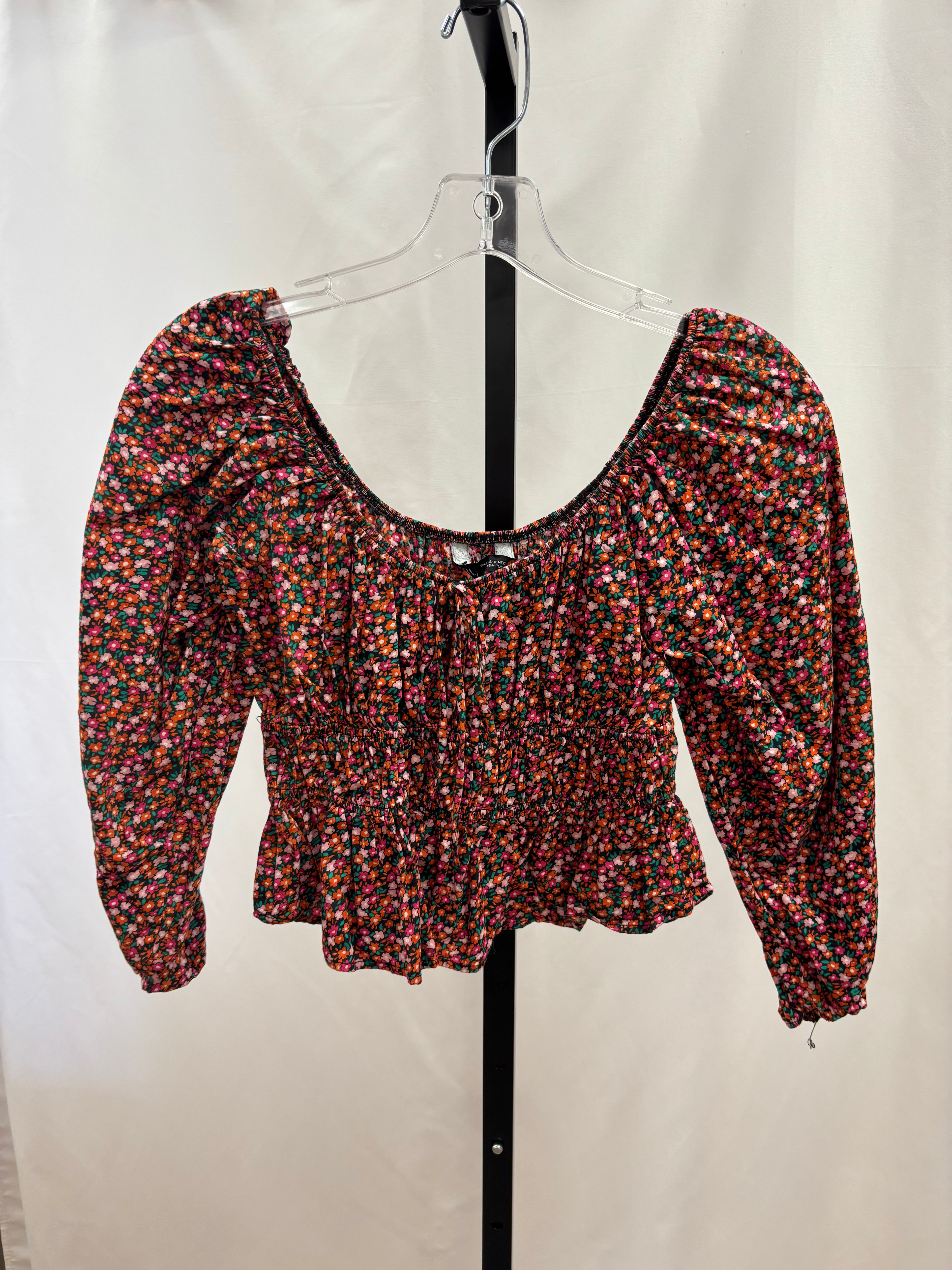 Zara floral long sleeve size S