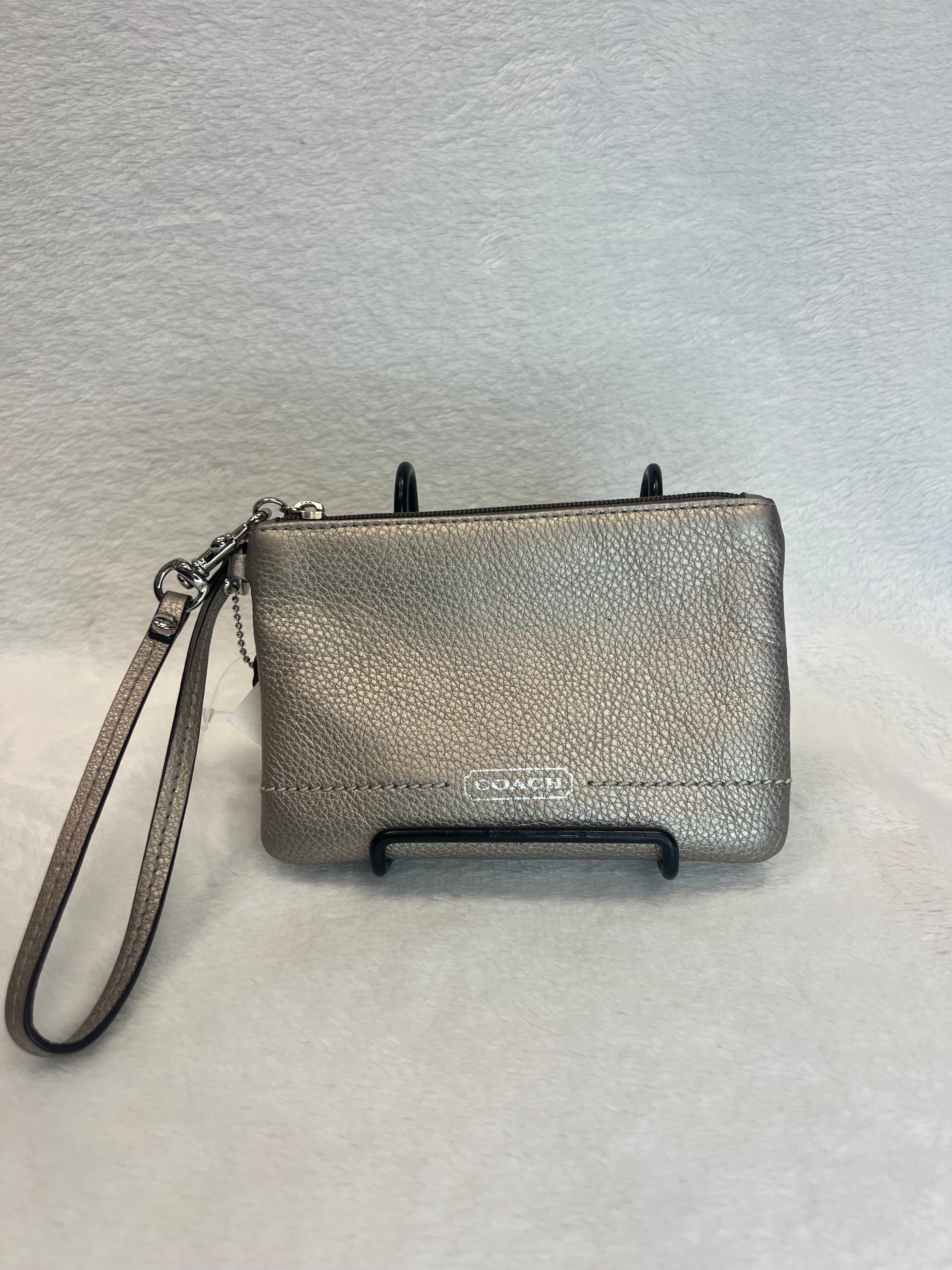 Coach Metallic Wristlet