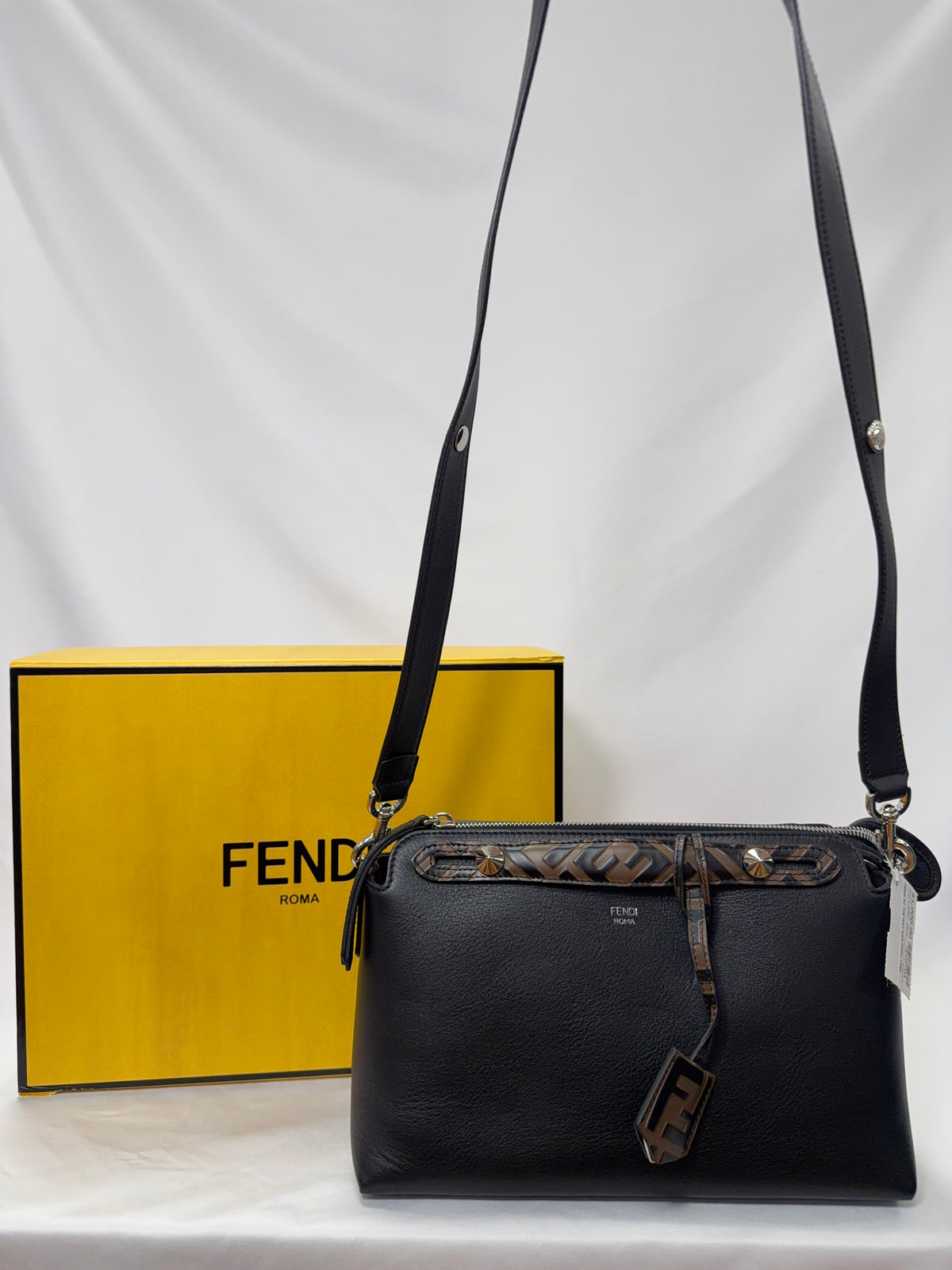 Fendi By The Way Print Trim Bag-8/10 Condition