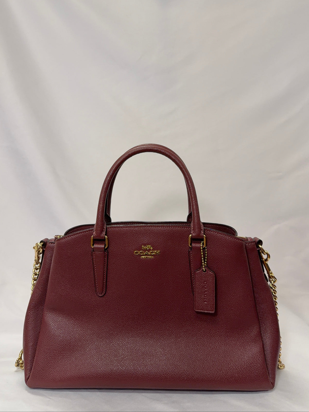Coach Burgandy Handbag-Gently Used