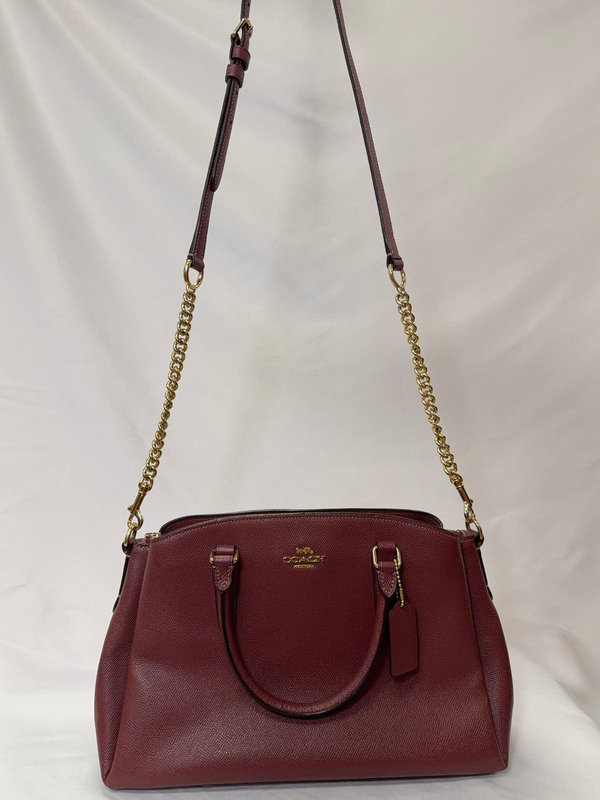 Coach Burgandy Handbag-Gently Used