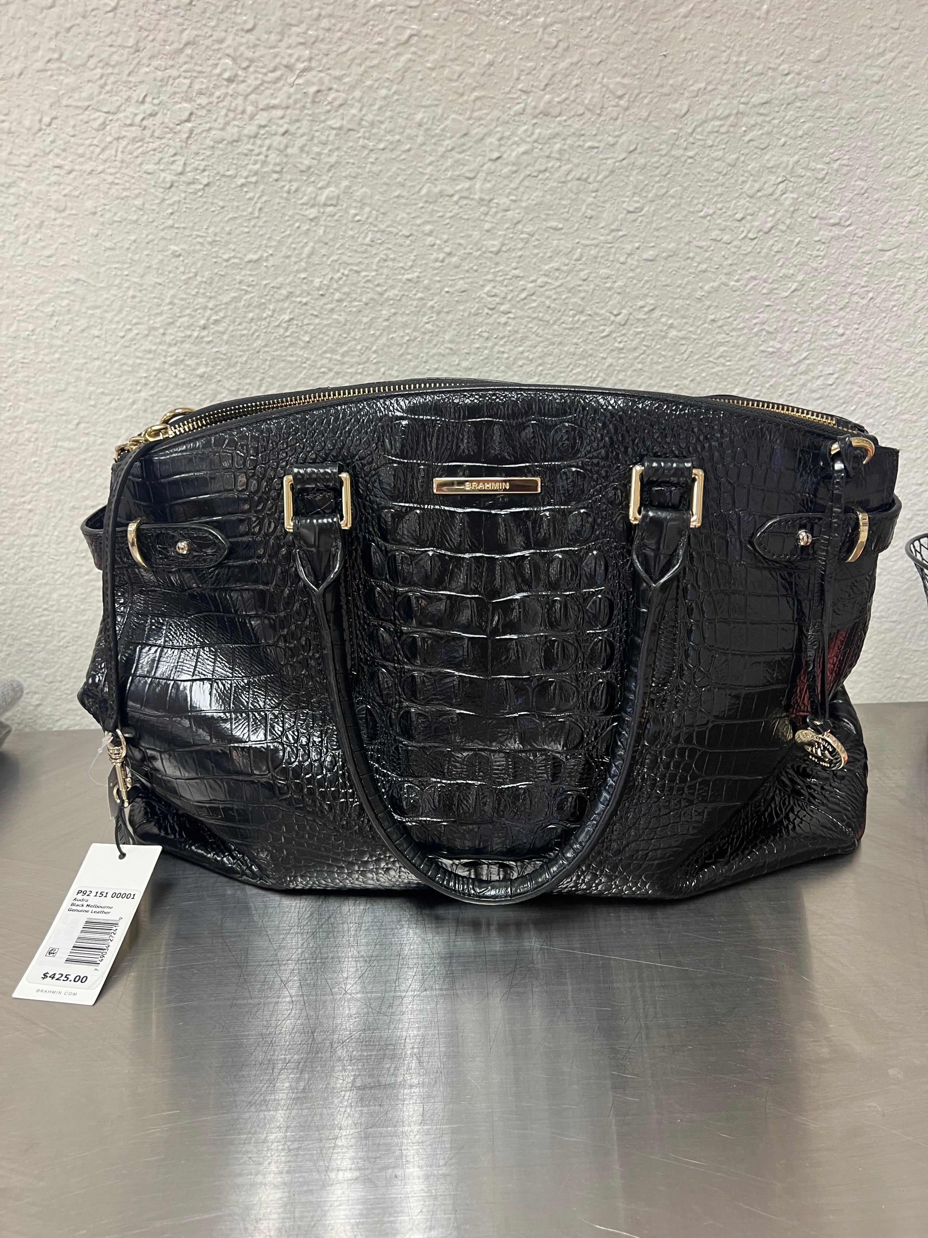 Brahmin Audra Black Melbourne Handbag