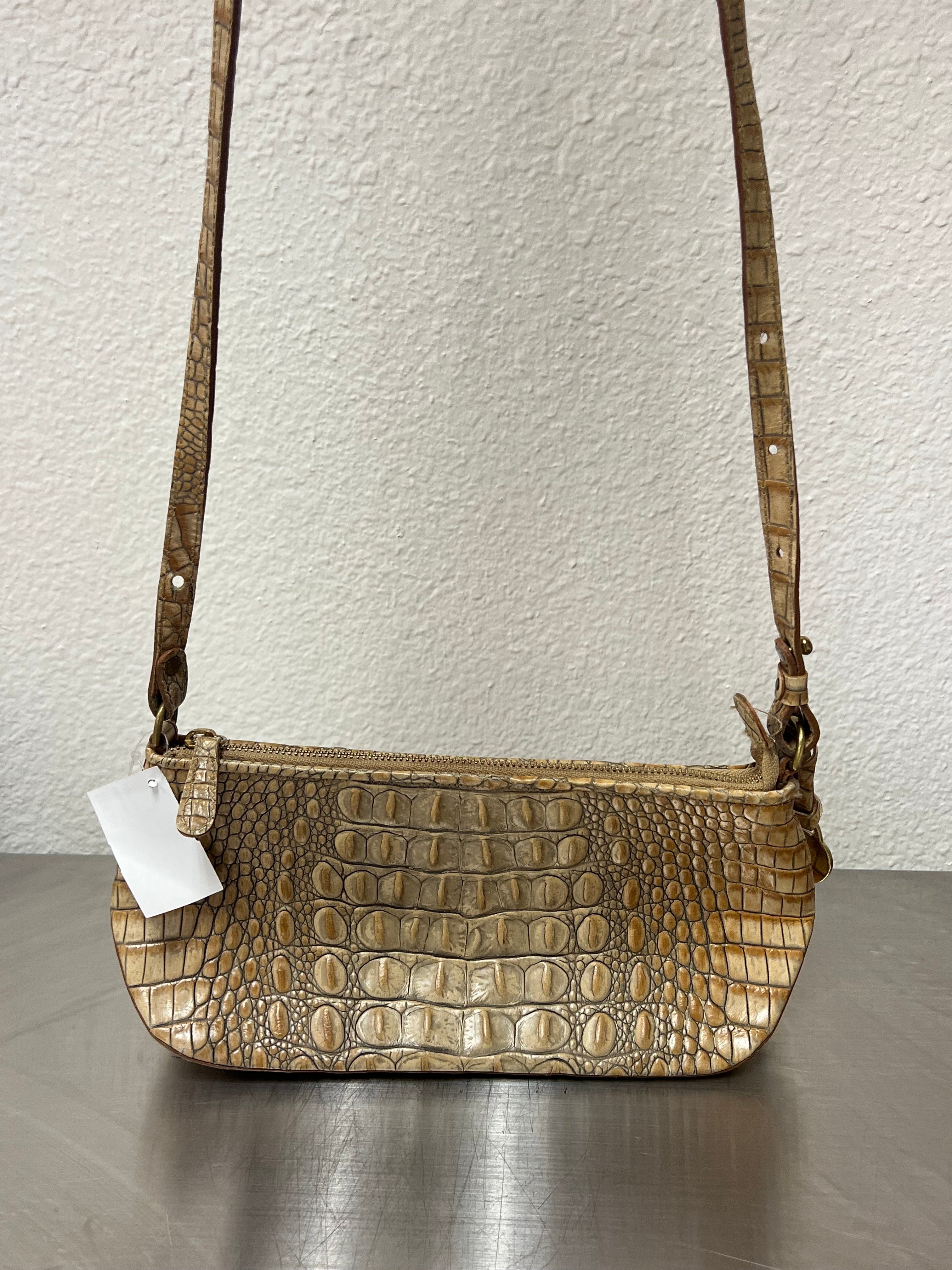 Brahmin Beige Crossbody/Shoulder Convertible Bag