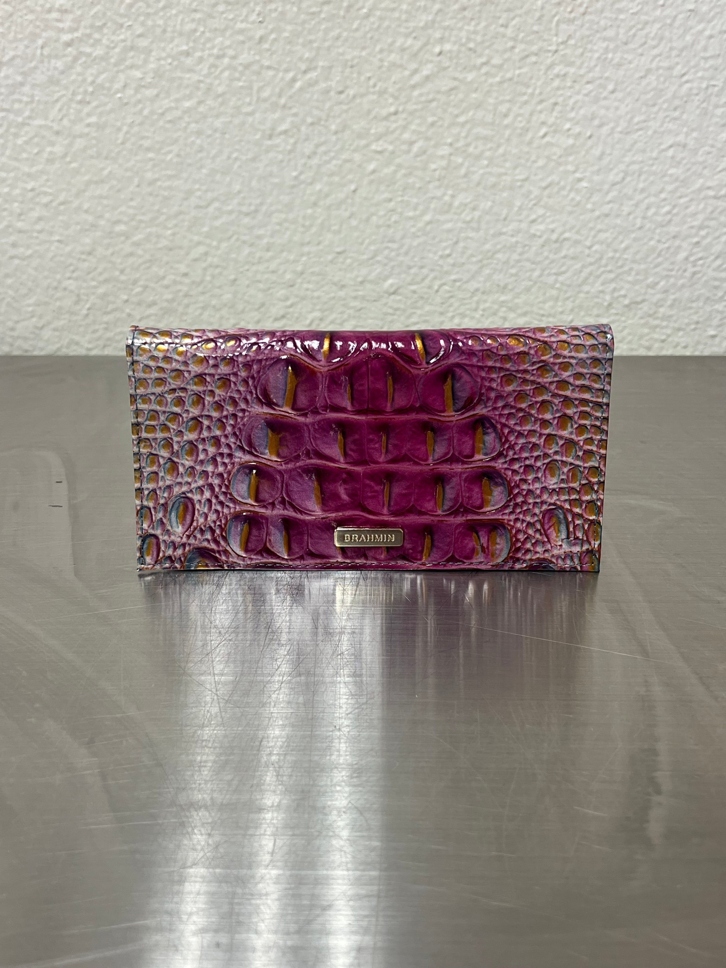 Brahmin Purple Checkbook Holder