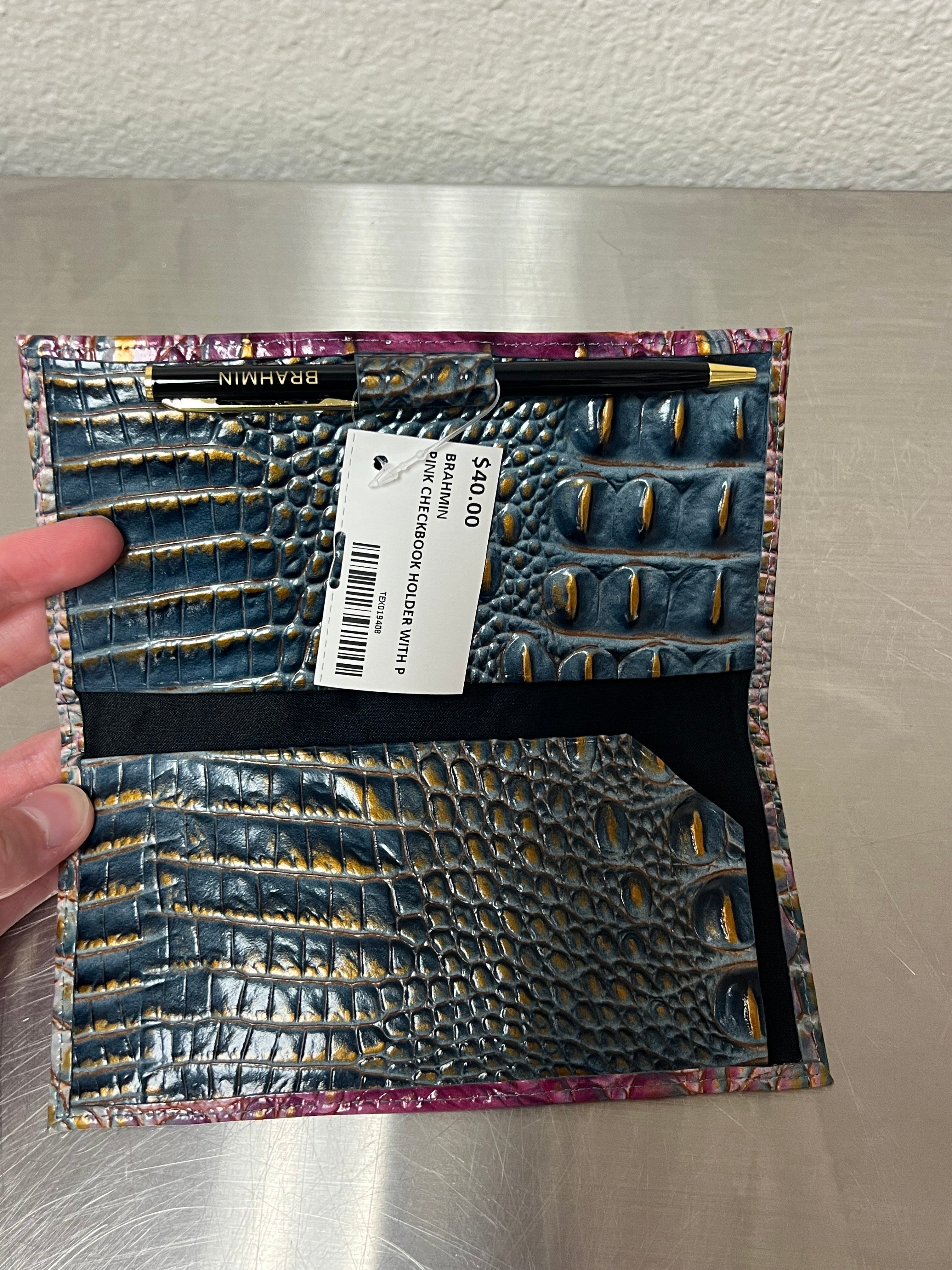 Brahmin Purple Checkbook Holder