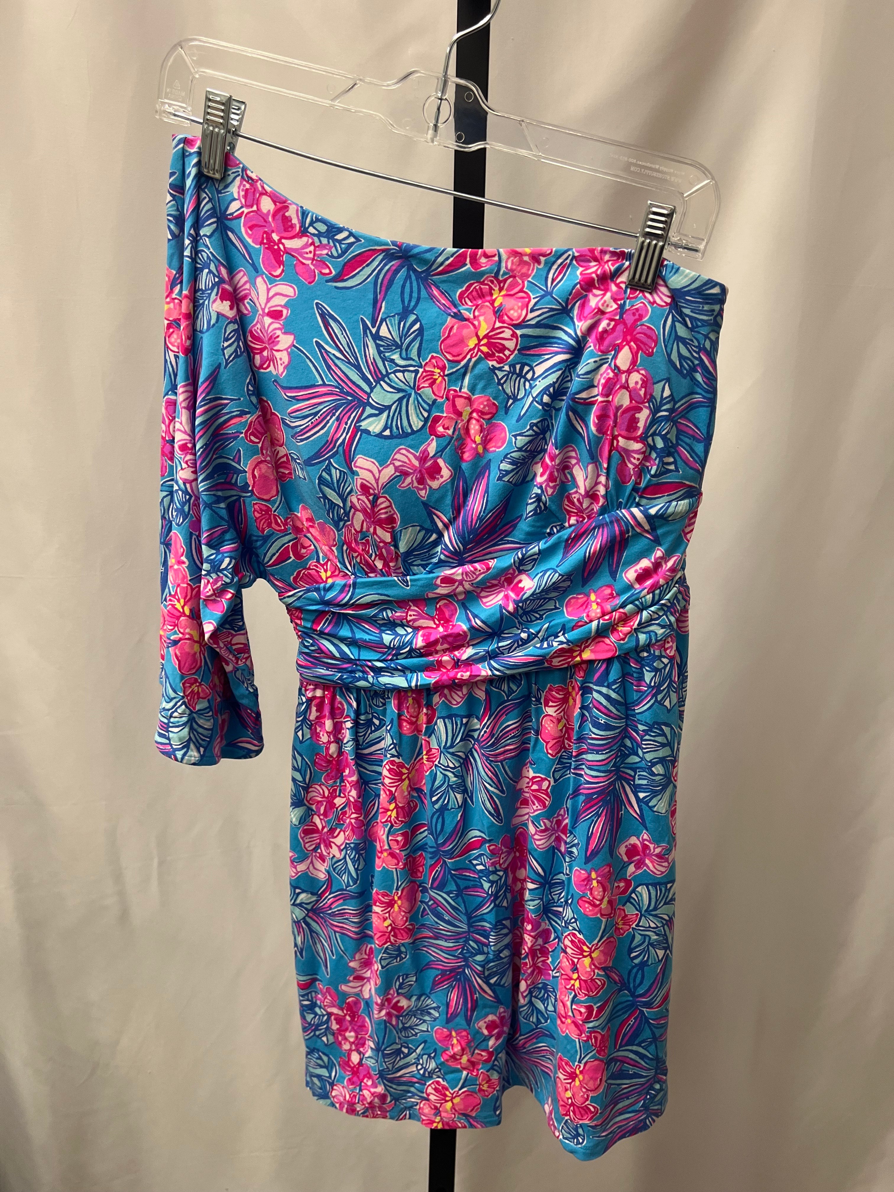 Lilly Pulitzer Blue/Pink Dress Size 4