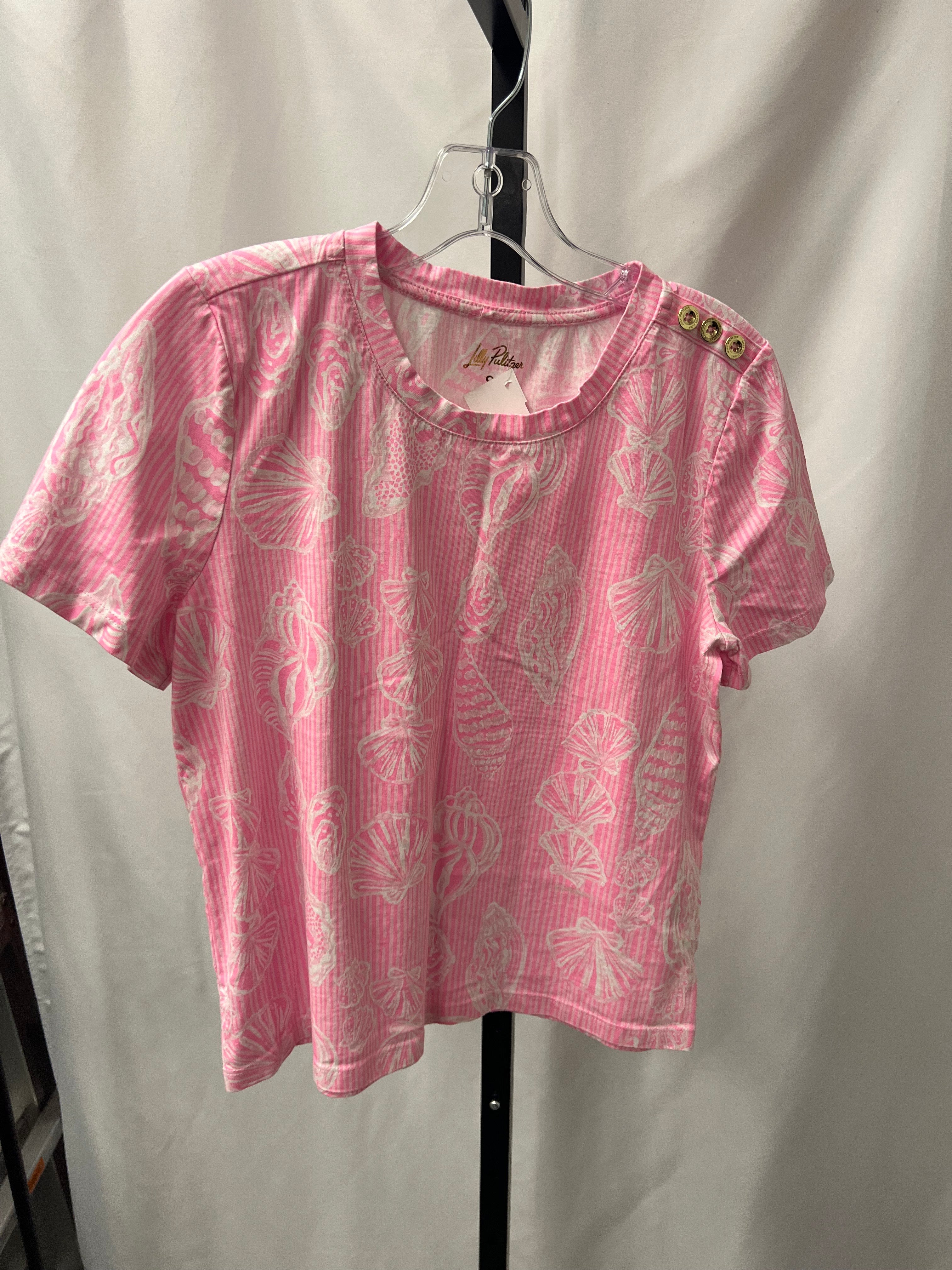Lilly Pulitzer Pink Shell Shirt Size S