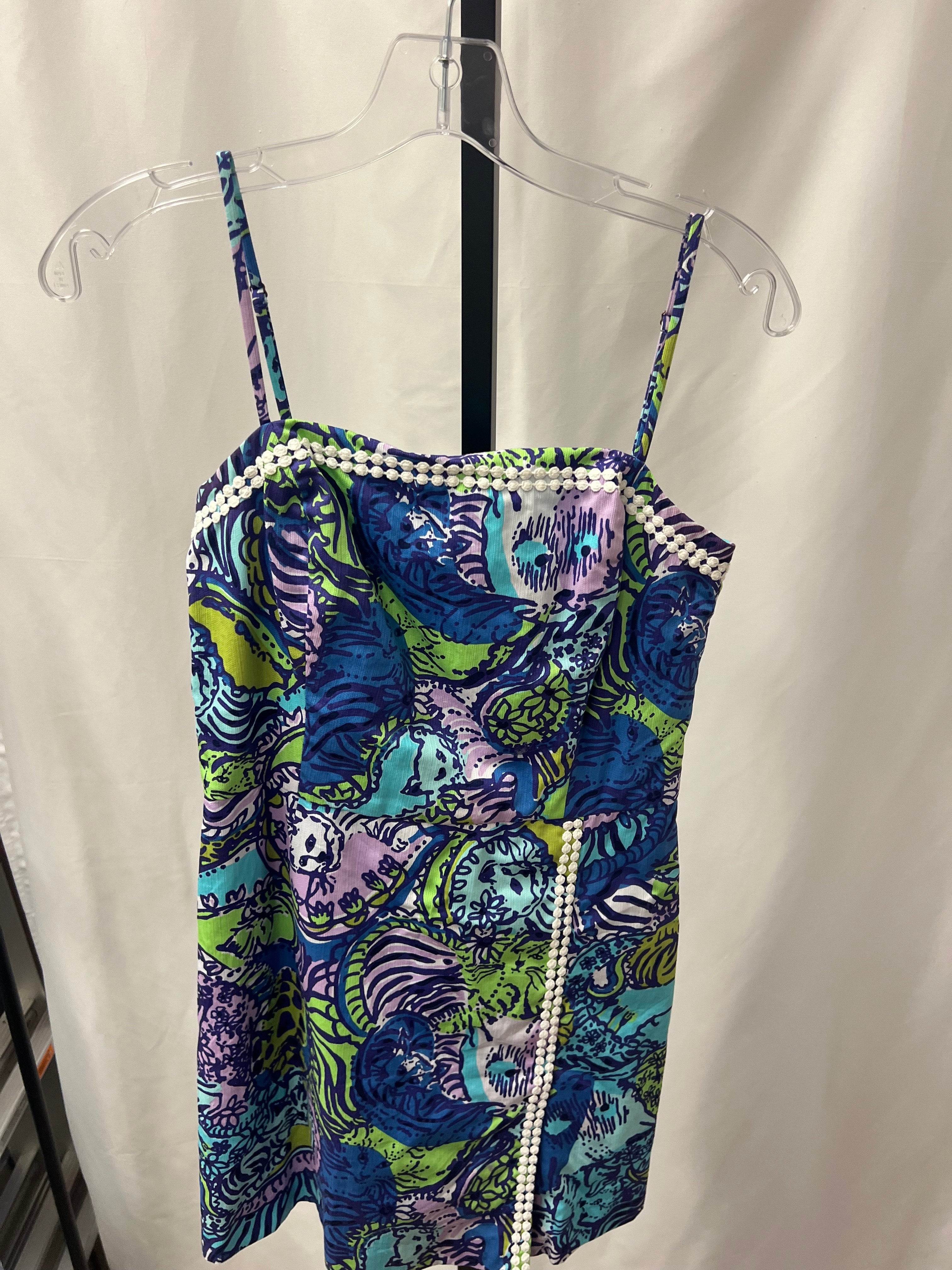 Lilly Pulitzer Purple Patterned Dress Size 6