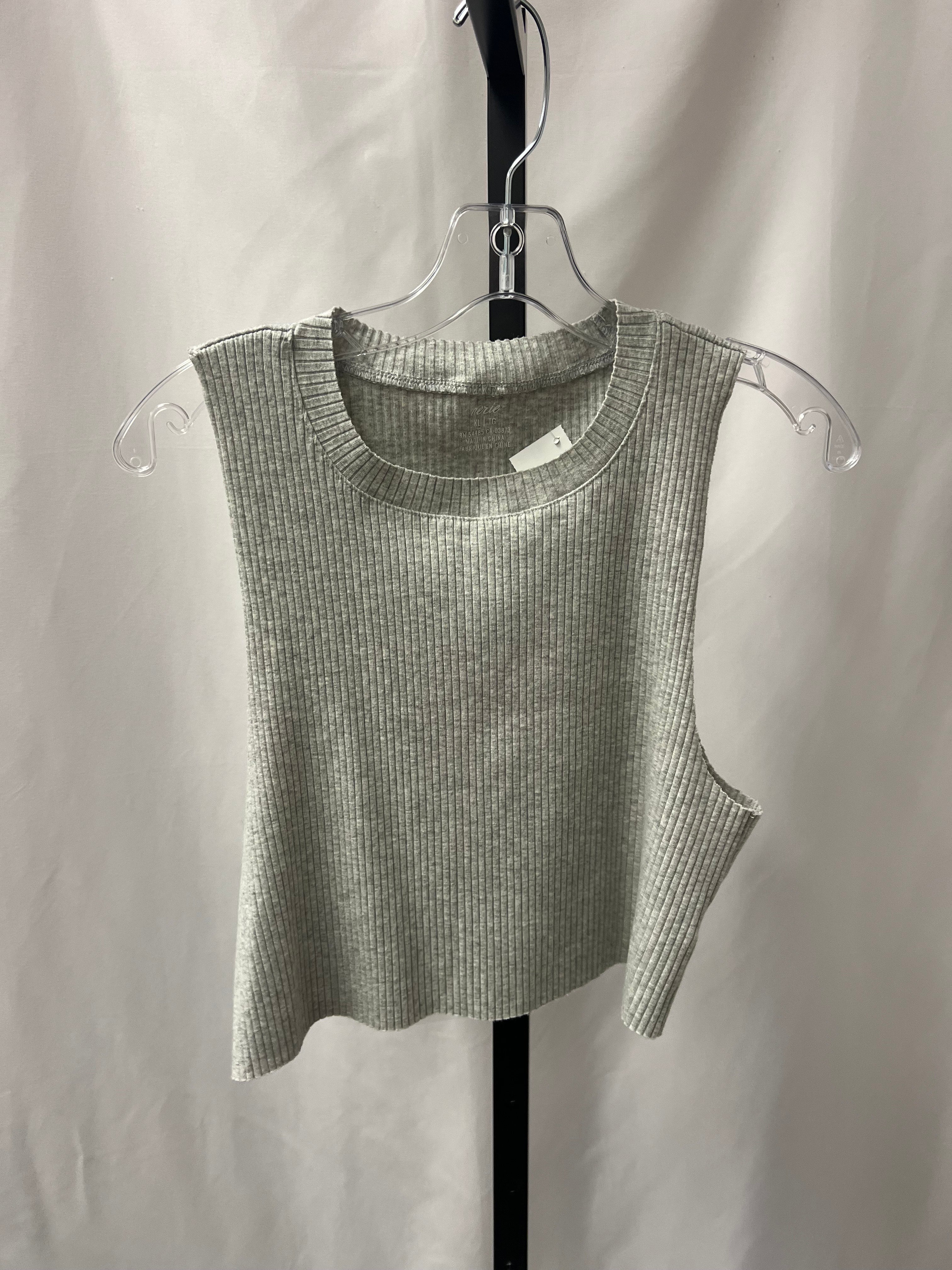 Aerie Grey Ribbed Tank Size XL