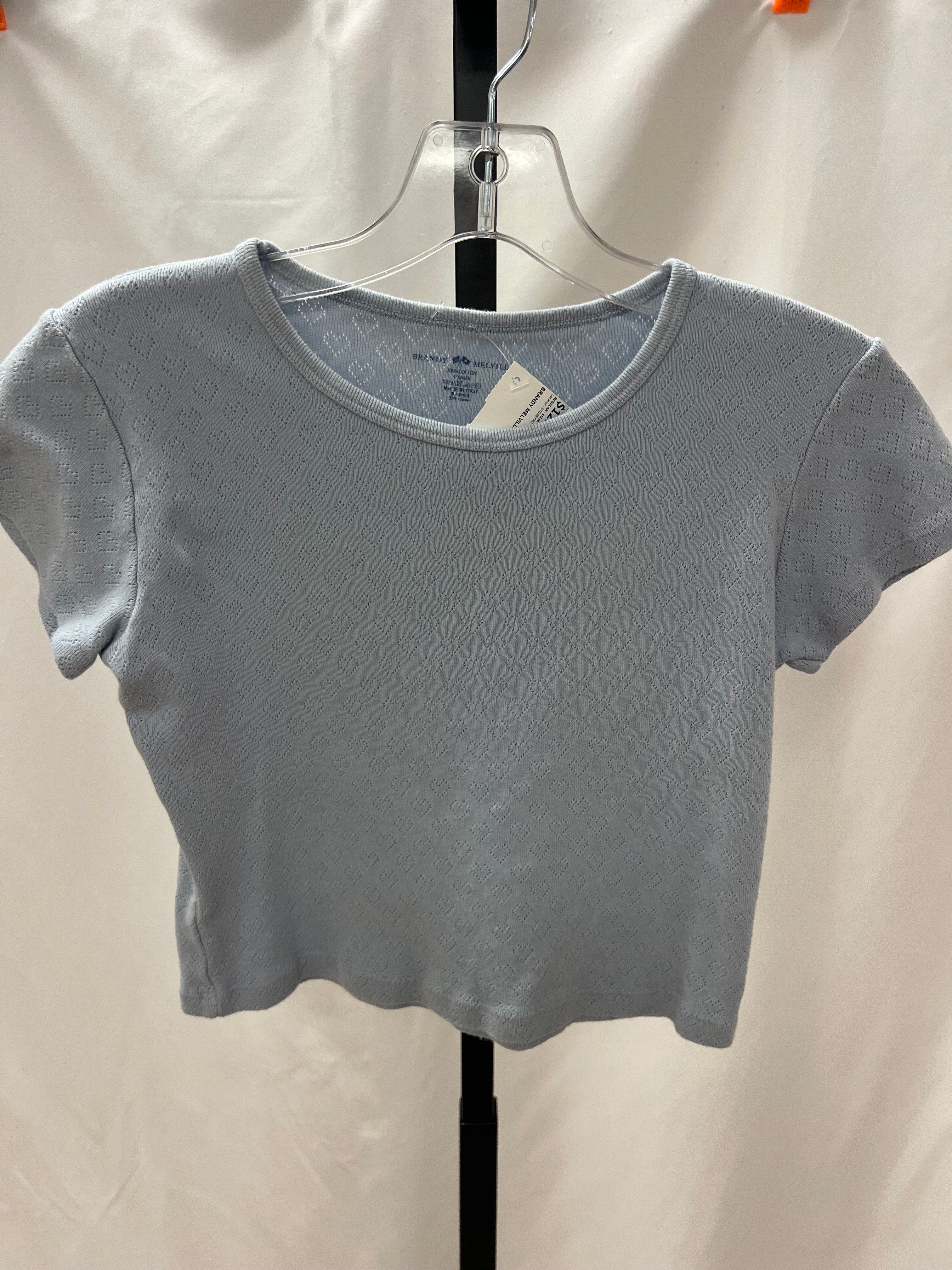 Brandy Melville Blue Baby Tee One Size