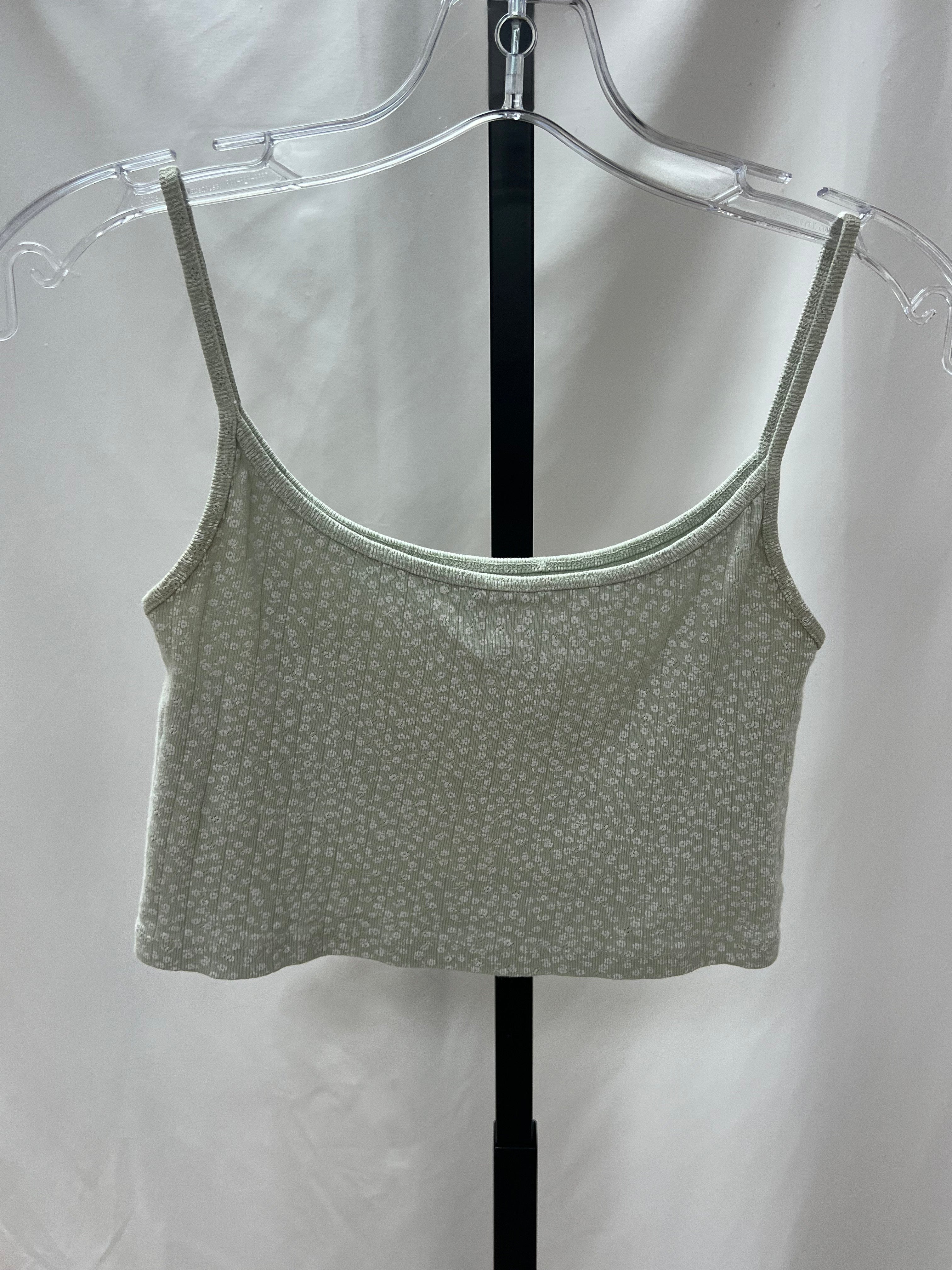 John Galt Green Floral Tank One Size