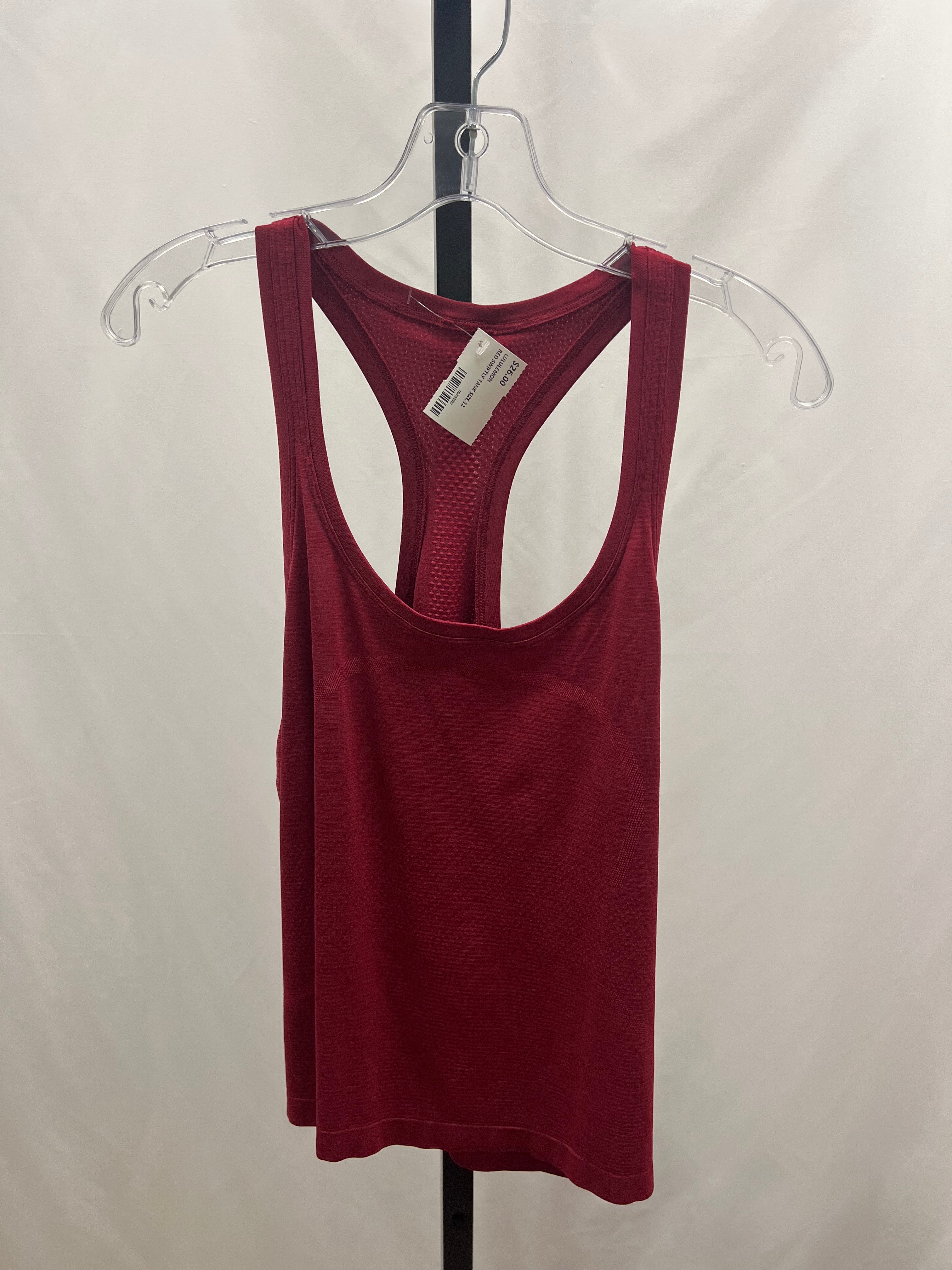 Lululemon red Swiftly Tank Size 12