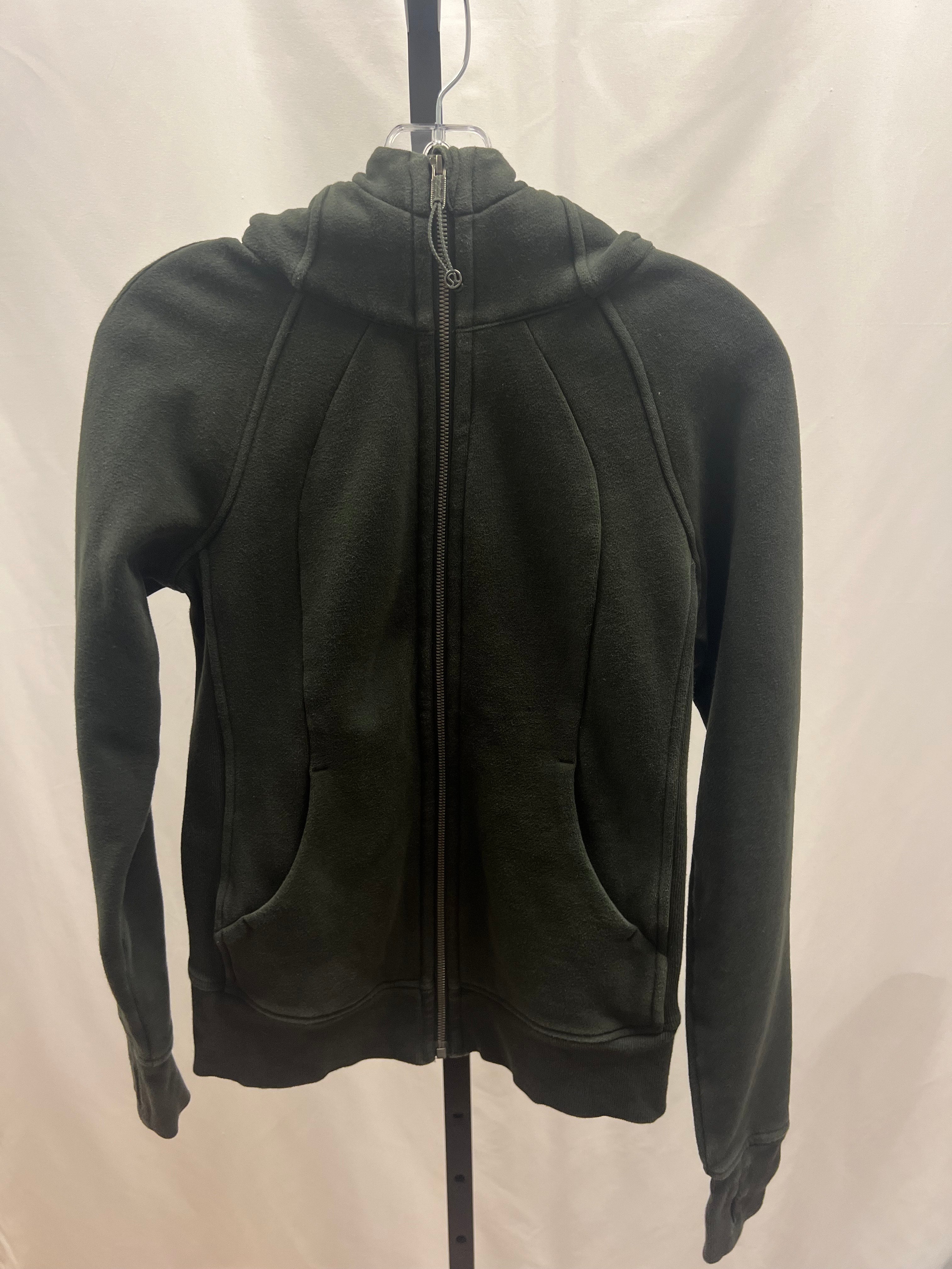 Lululemon Dark Green Scuba Jacket Size 4