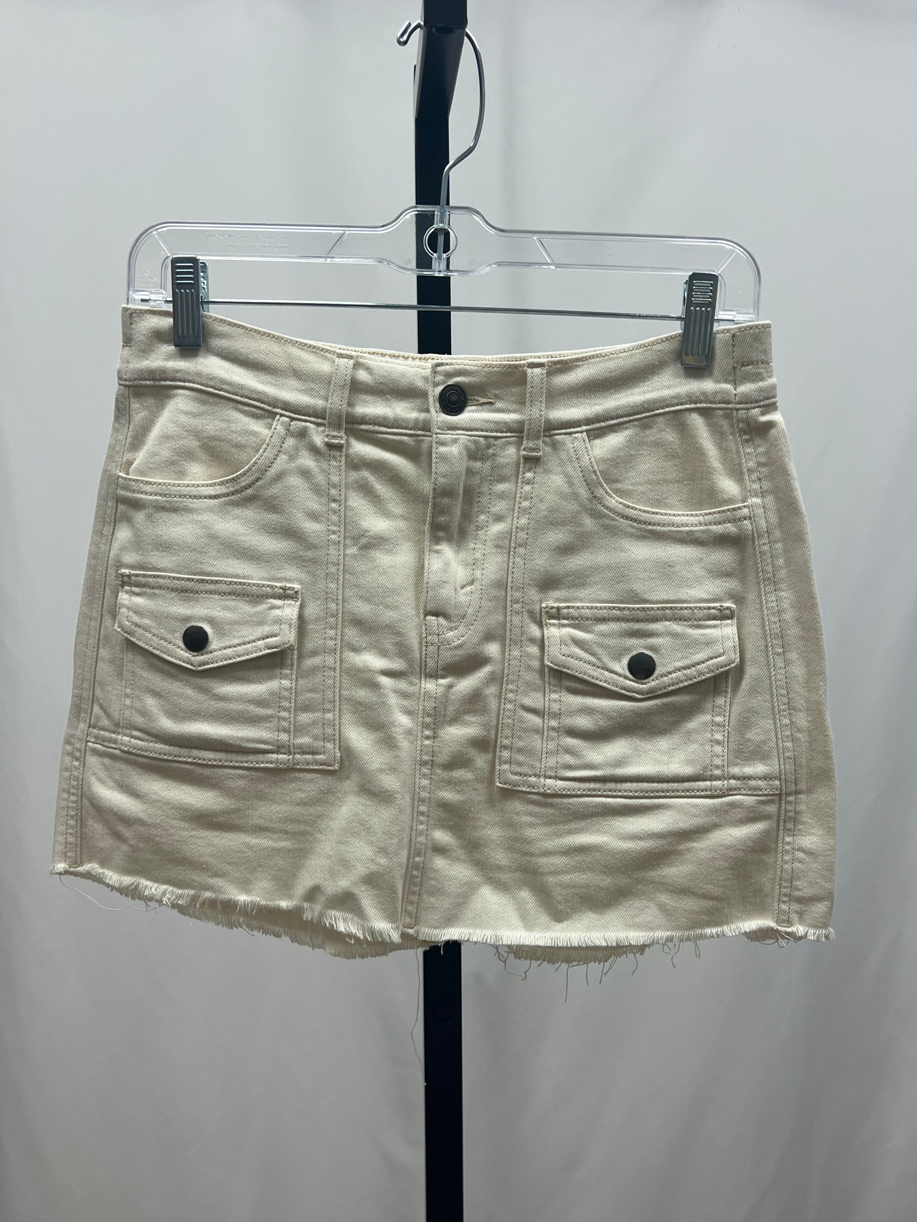 Aerie White Denim Skirt Size XS