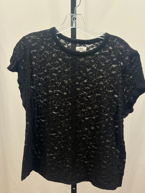 Aerie Black Lace Shirt Size XL