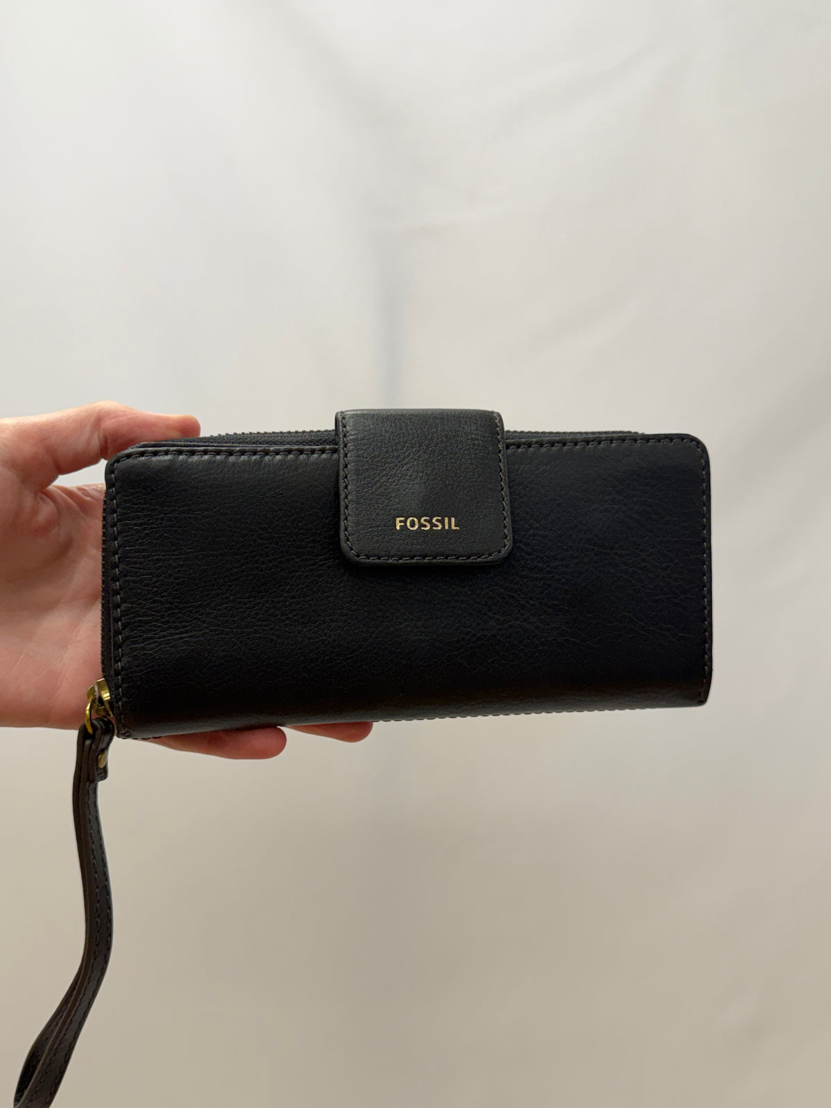 Fossil Black Wallet-Gently Used