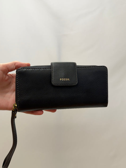Fossil Black Wallet-Gently Used