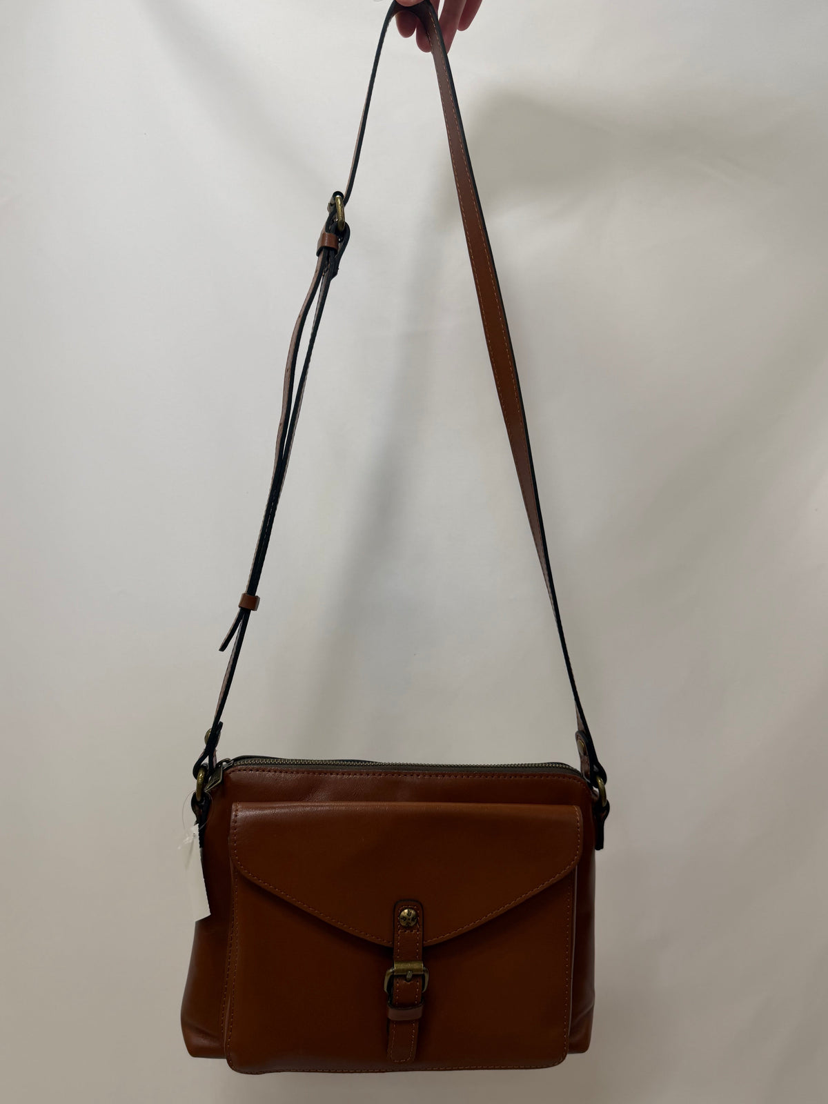 Patricia Nash Brown Leather Crossbody-Gently Used