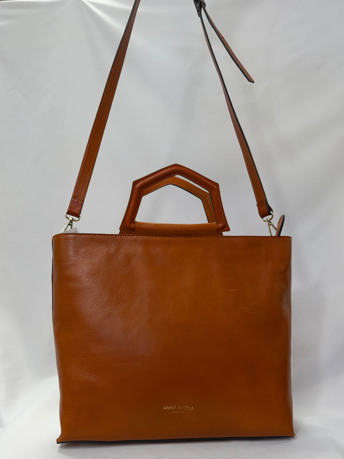 Anna Paola Orange Leather Bag-10/10 Condition