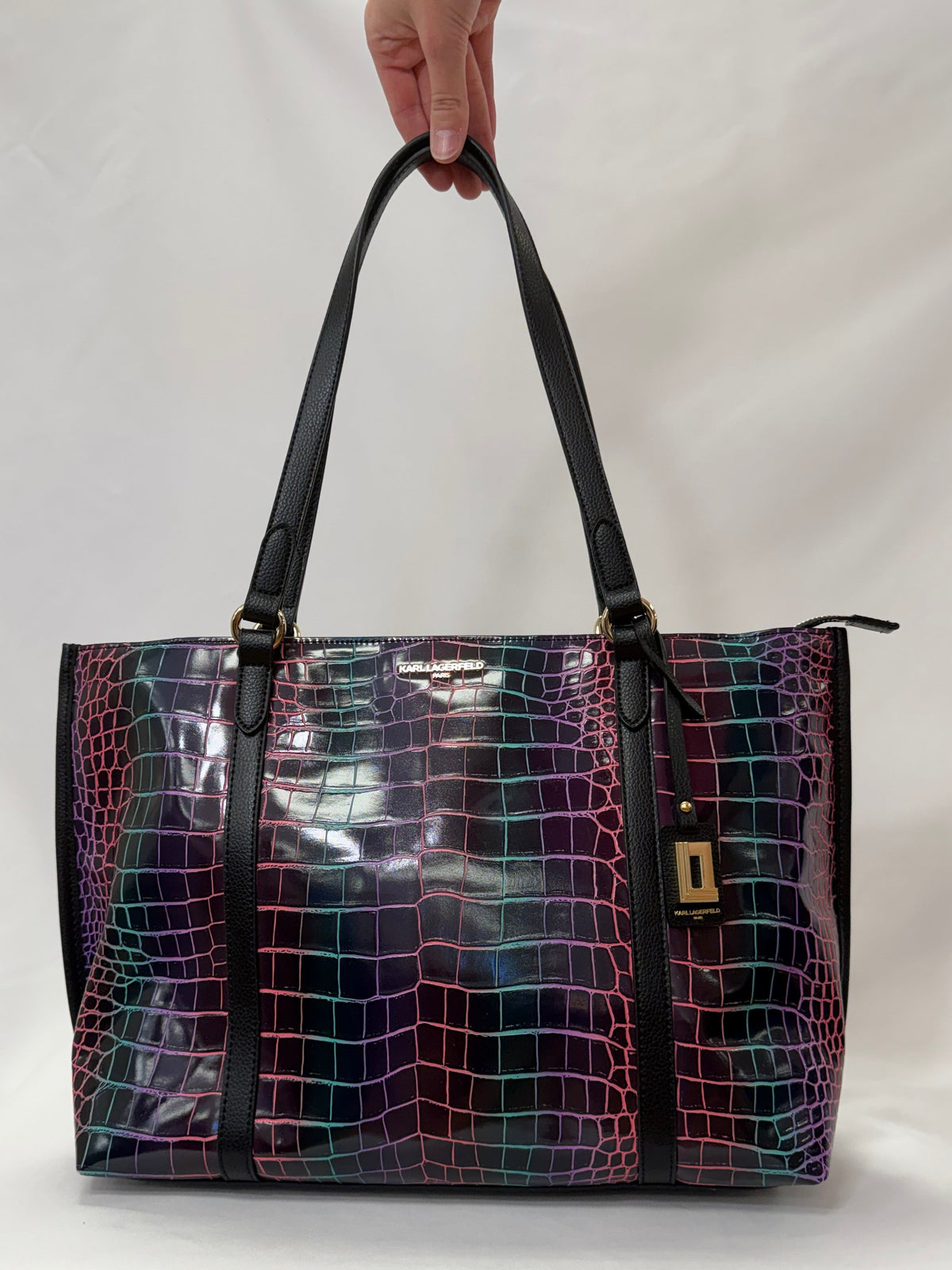 Karl Lagerfeld Multi-Colored Tote Bag-Gently Used