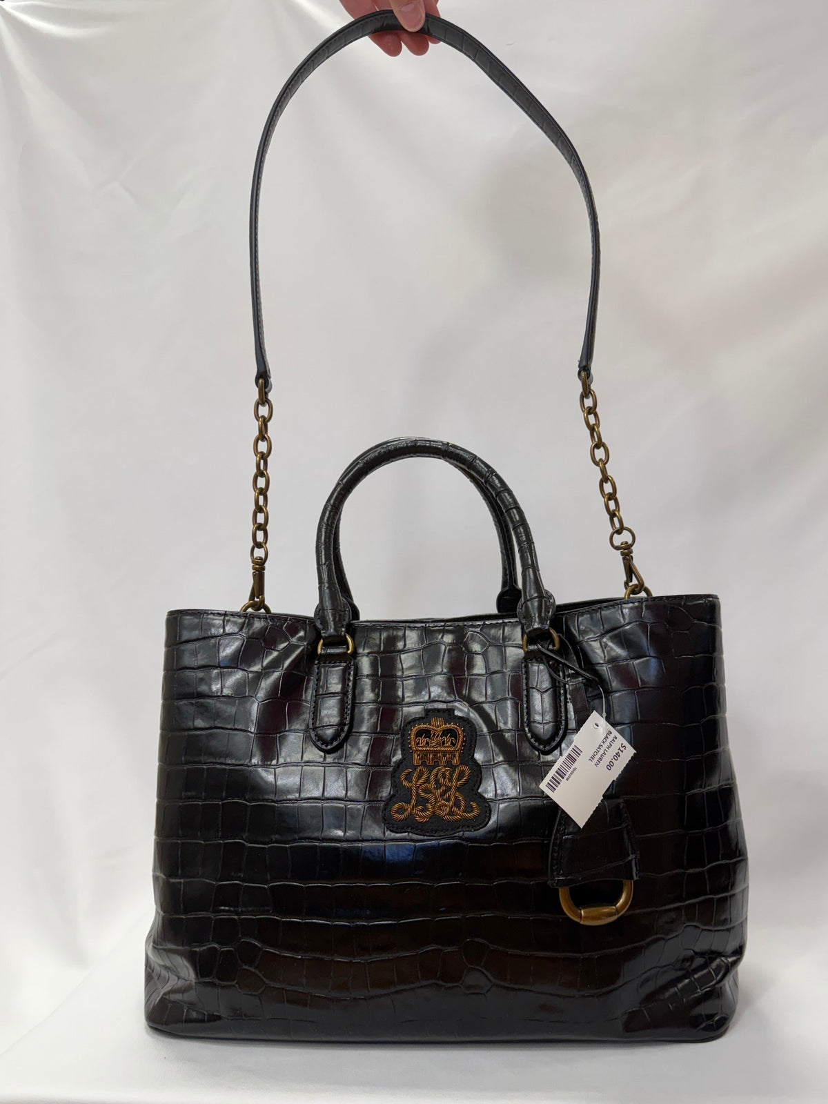 Ralph Lauren Black satchel-Gently Used