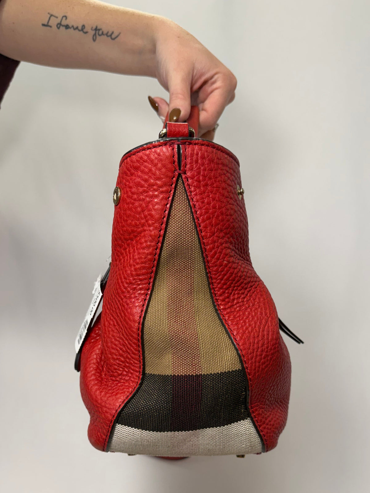 Burberry Red Handbag-Gently Used