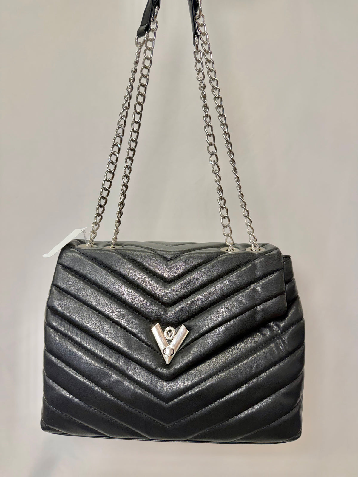 Valentino Orlandi Black Quilted Crossbody-Gently Used