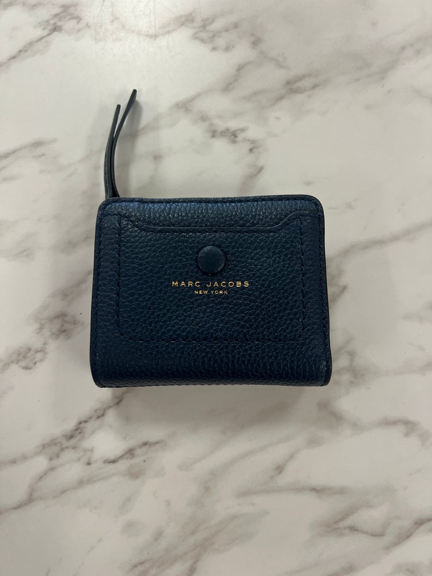 Marc Jacobs Navy Zipper Wallet