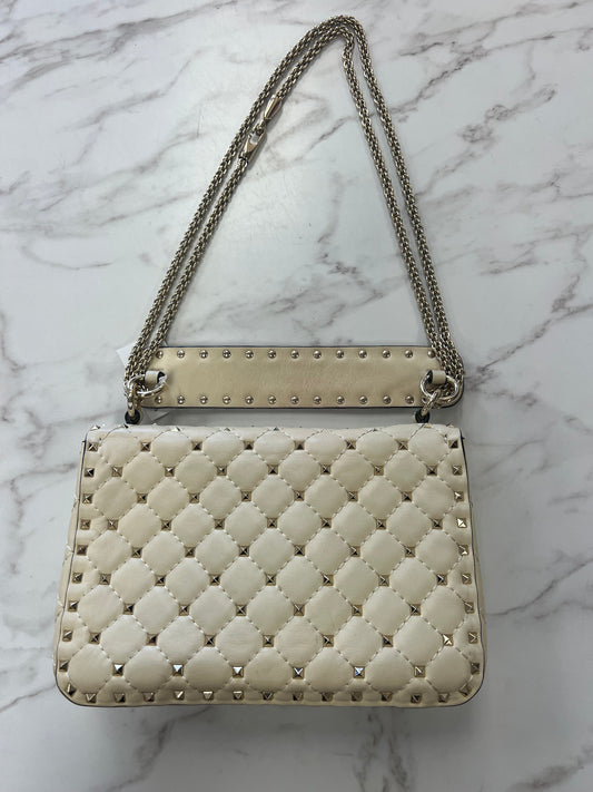 Valentino Ivory Studded Crossbody/Shoulder Bag