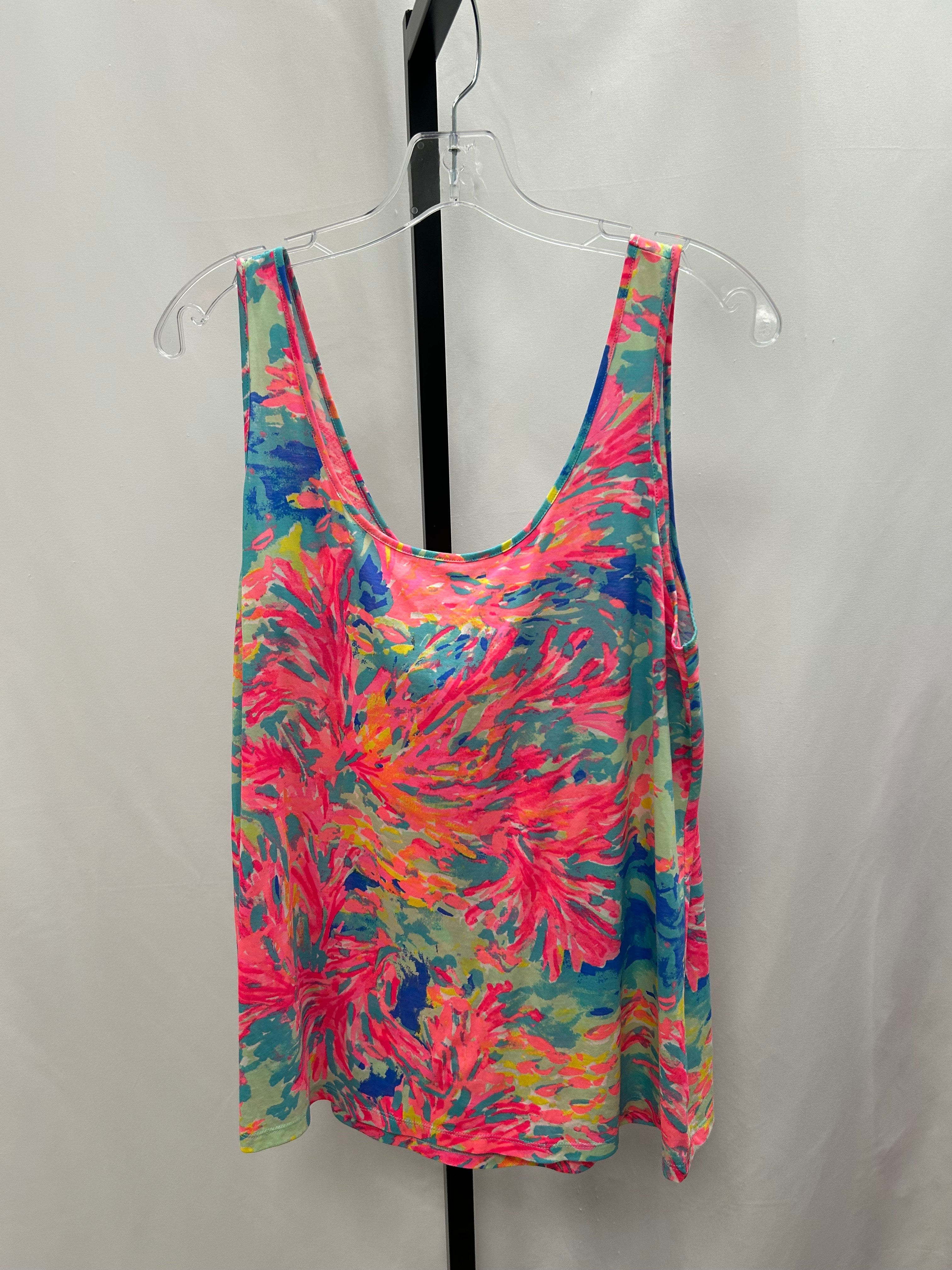 Lilly Pulitzer patterned tank top size L
