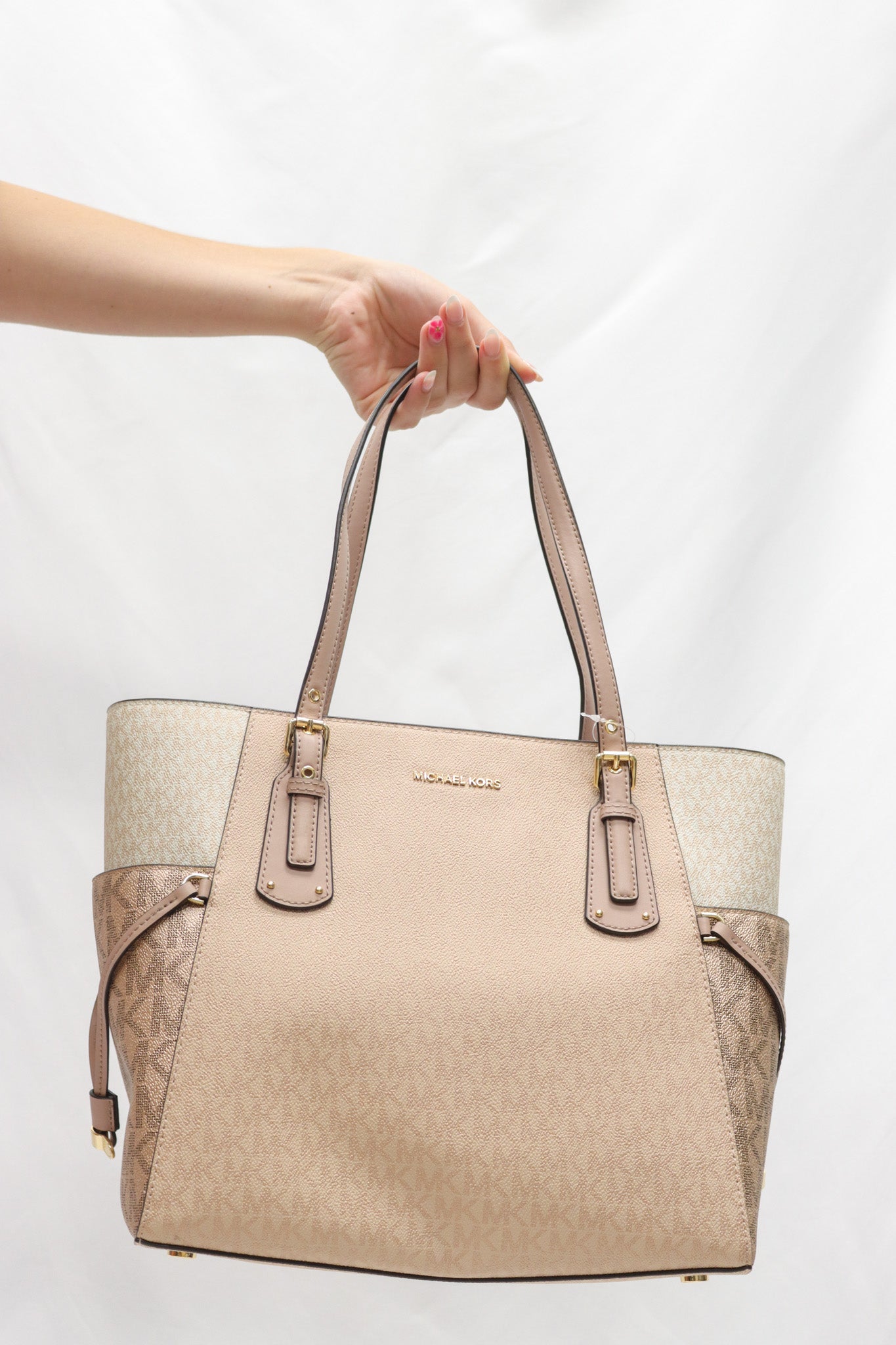 Michael Kors Pink Monogram Handbag