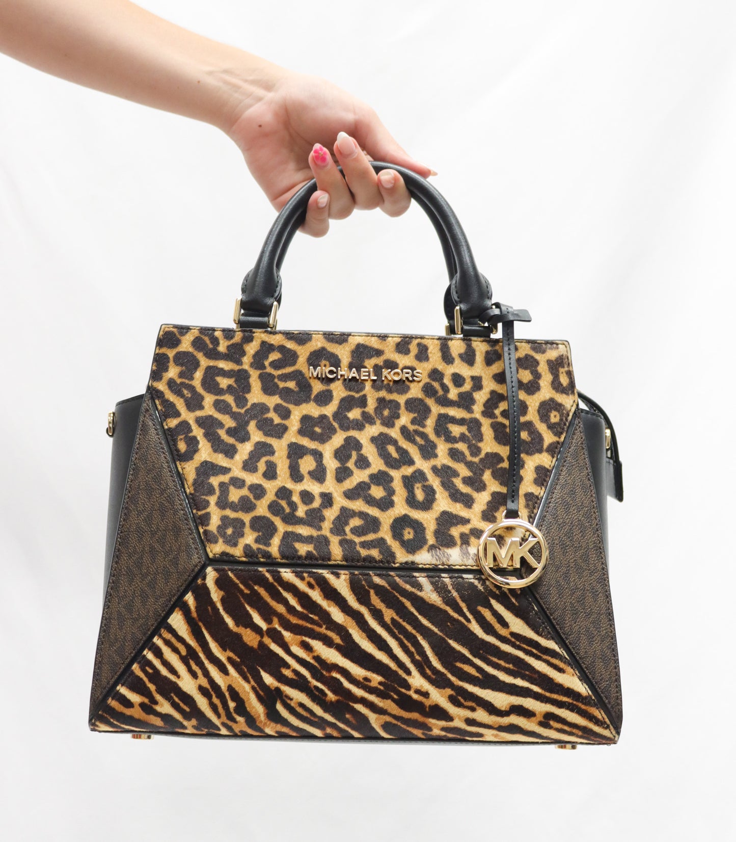 Michael Kors Animal Print Handbag As Is
