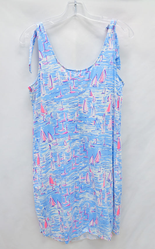Lilly Pulitzer Blue Sailboat Dress Size S