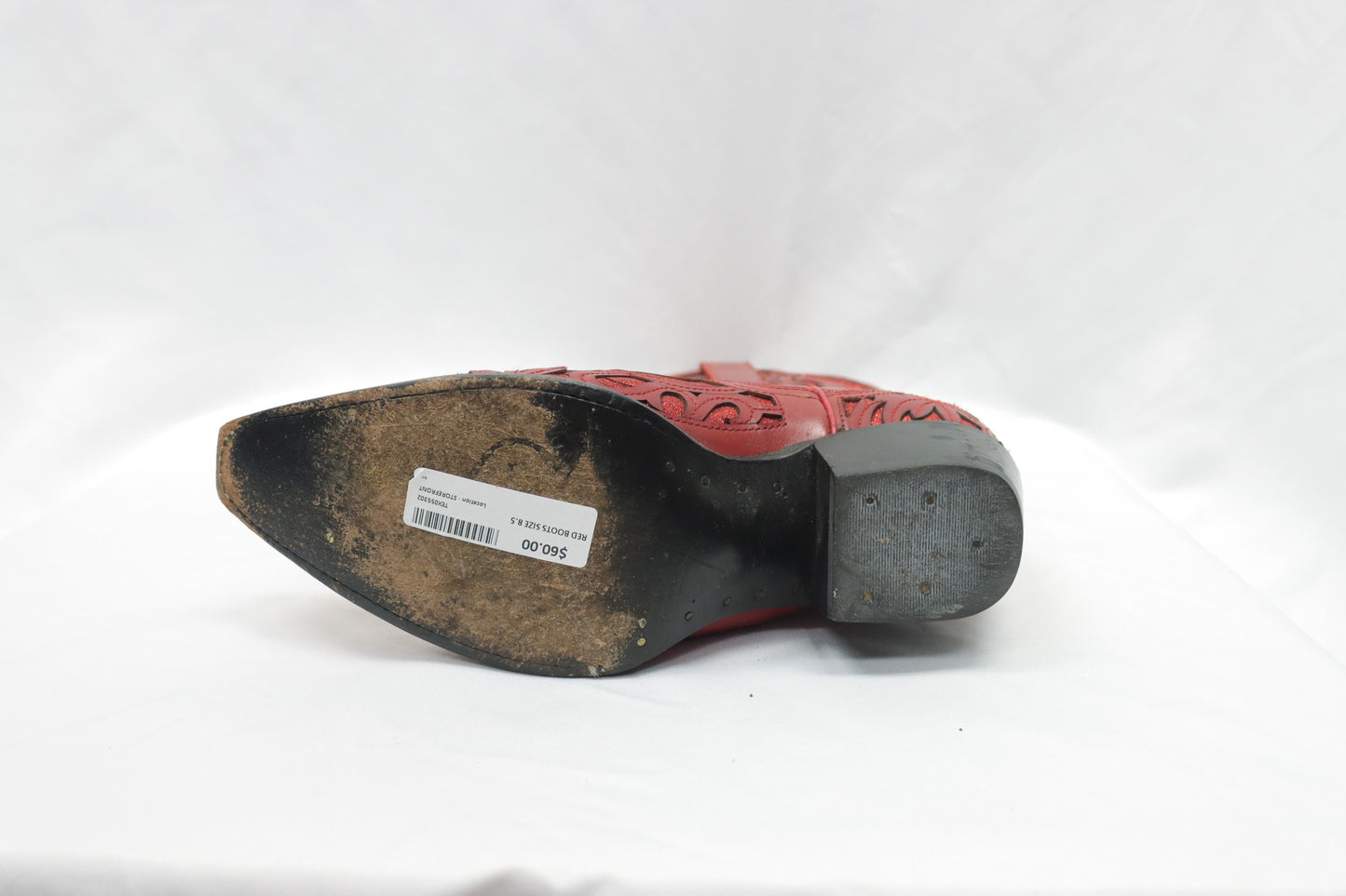 Red Boots Size 8.5