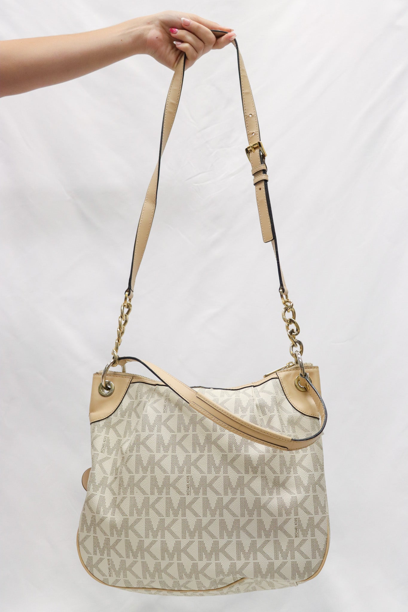 Michael Kors White Monogram Handbag