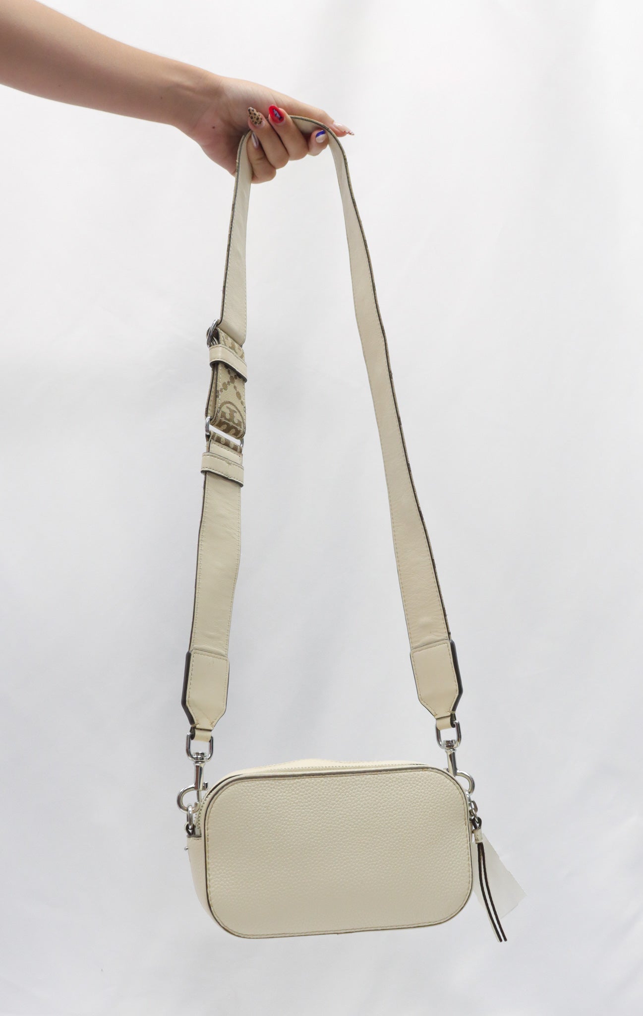 Tory Burch Beige Camera Bag