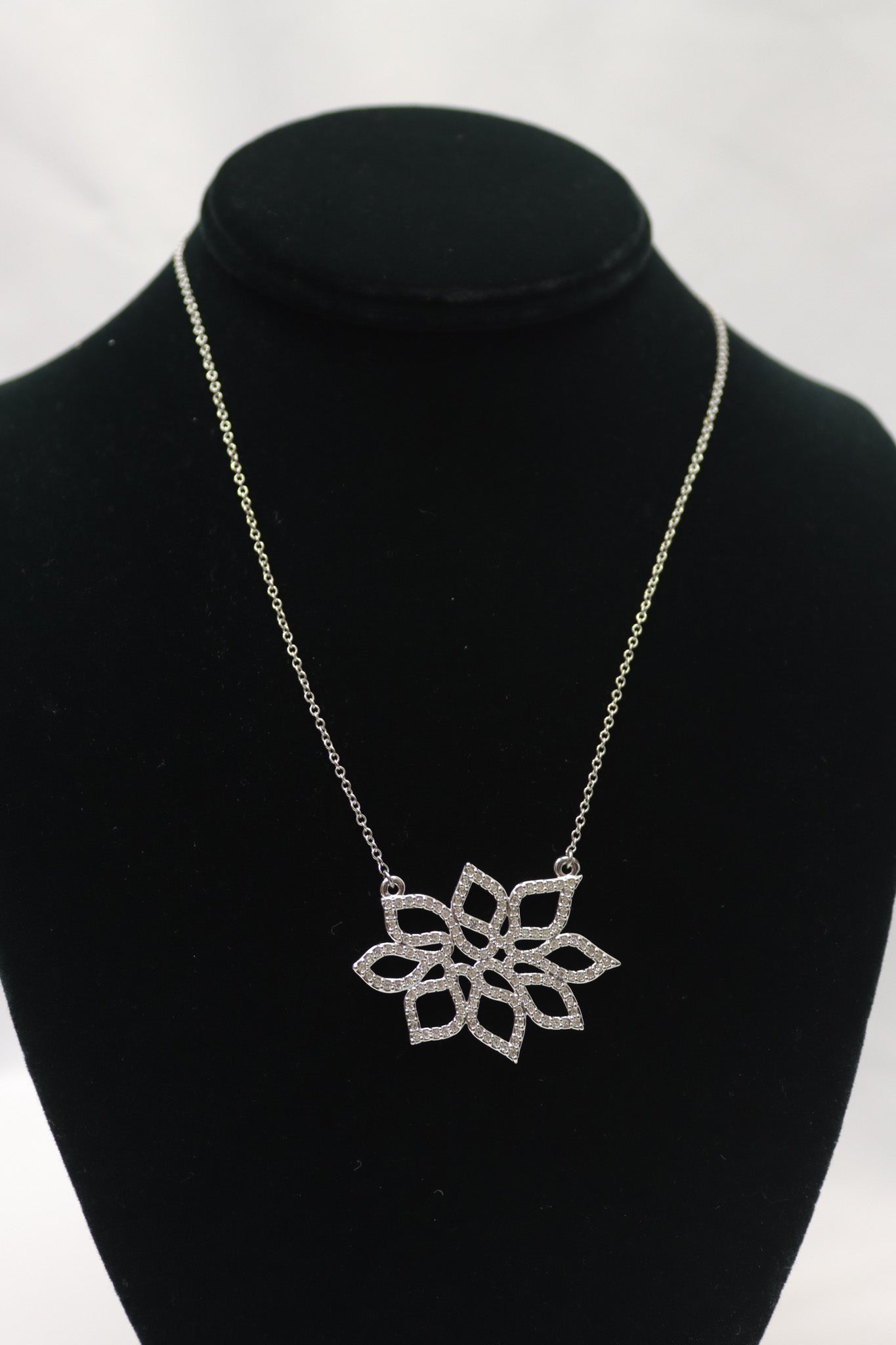 Lotus Rhinestone Necklace