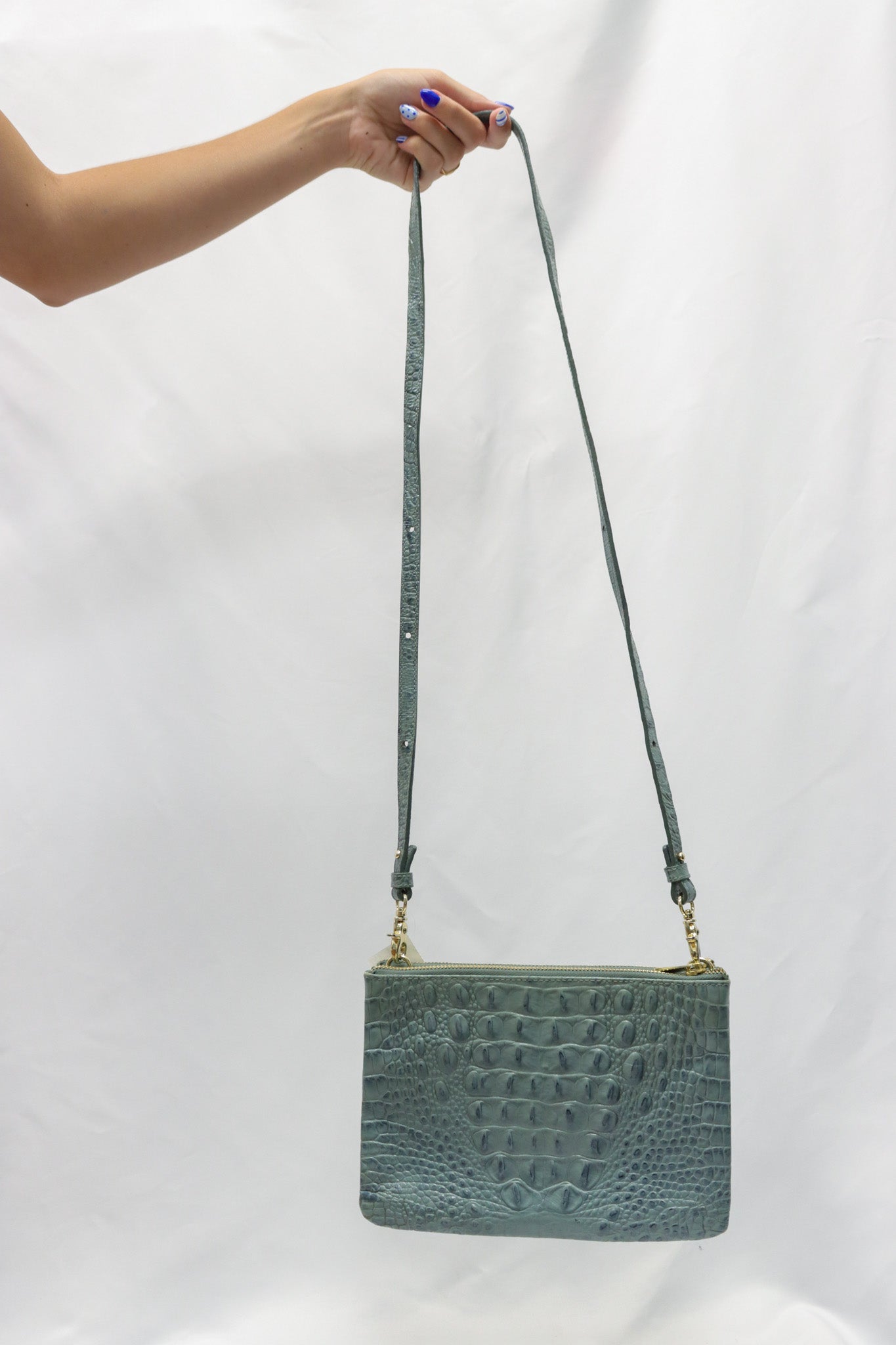 Brahmin Green Crossbody