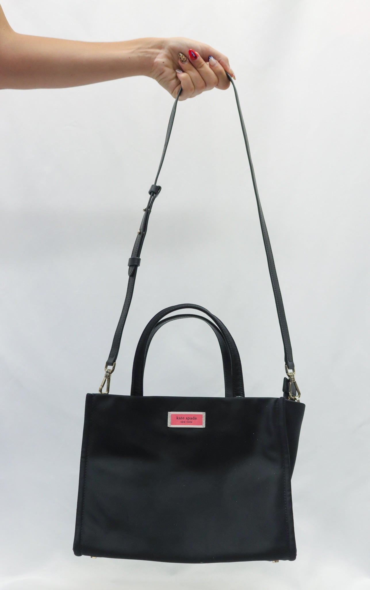 Kate Spade Black Handbag W Long Strap