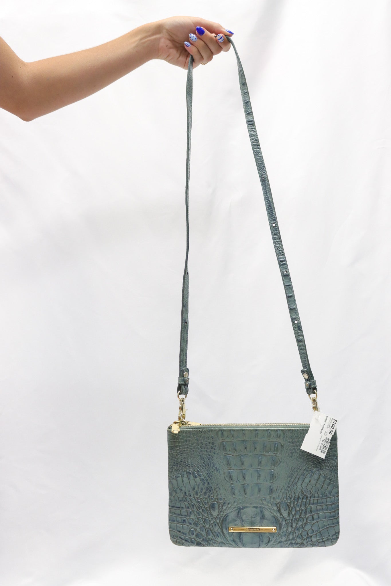 Brahmin Green Crossbody