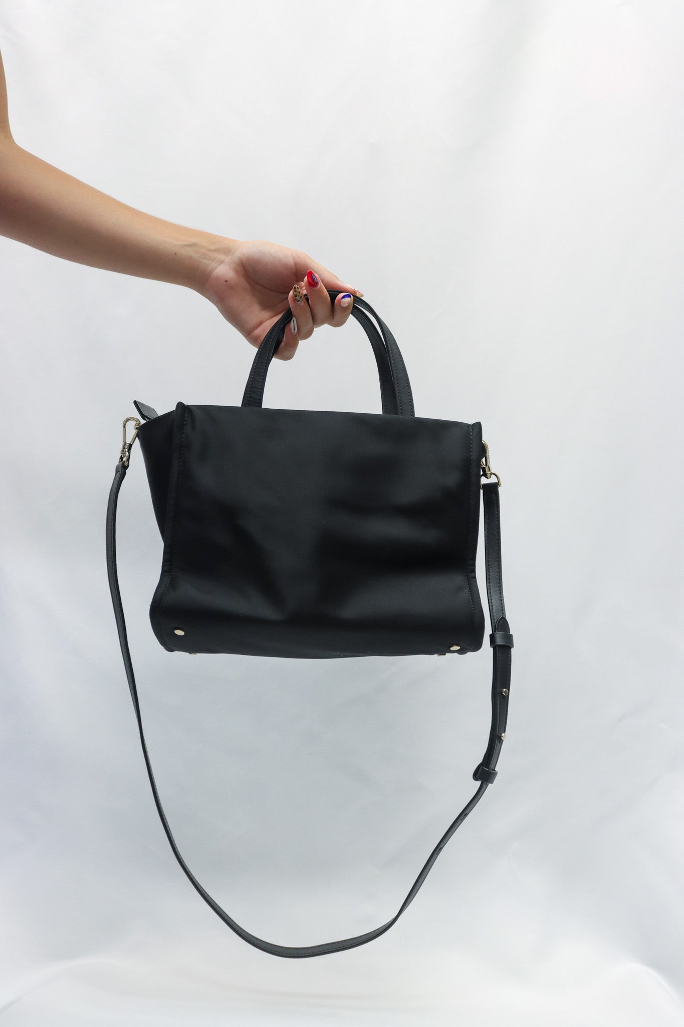 Kate Spade Black Handbag W Long Strap