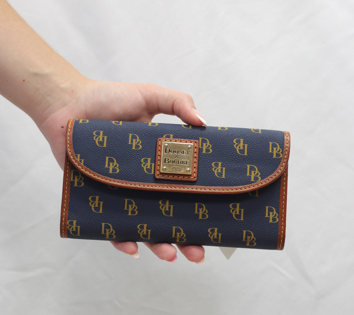 Dooney & Bourke Blue Monogram Wallet