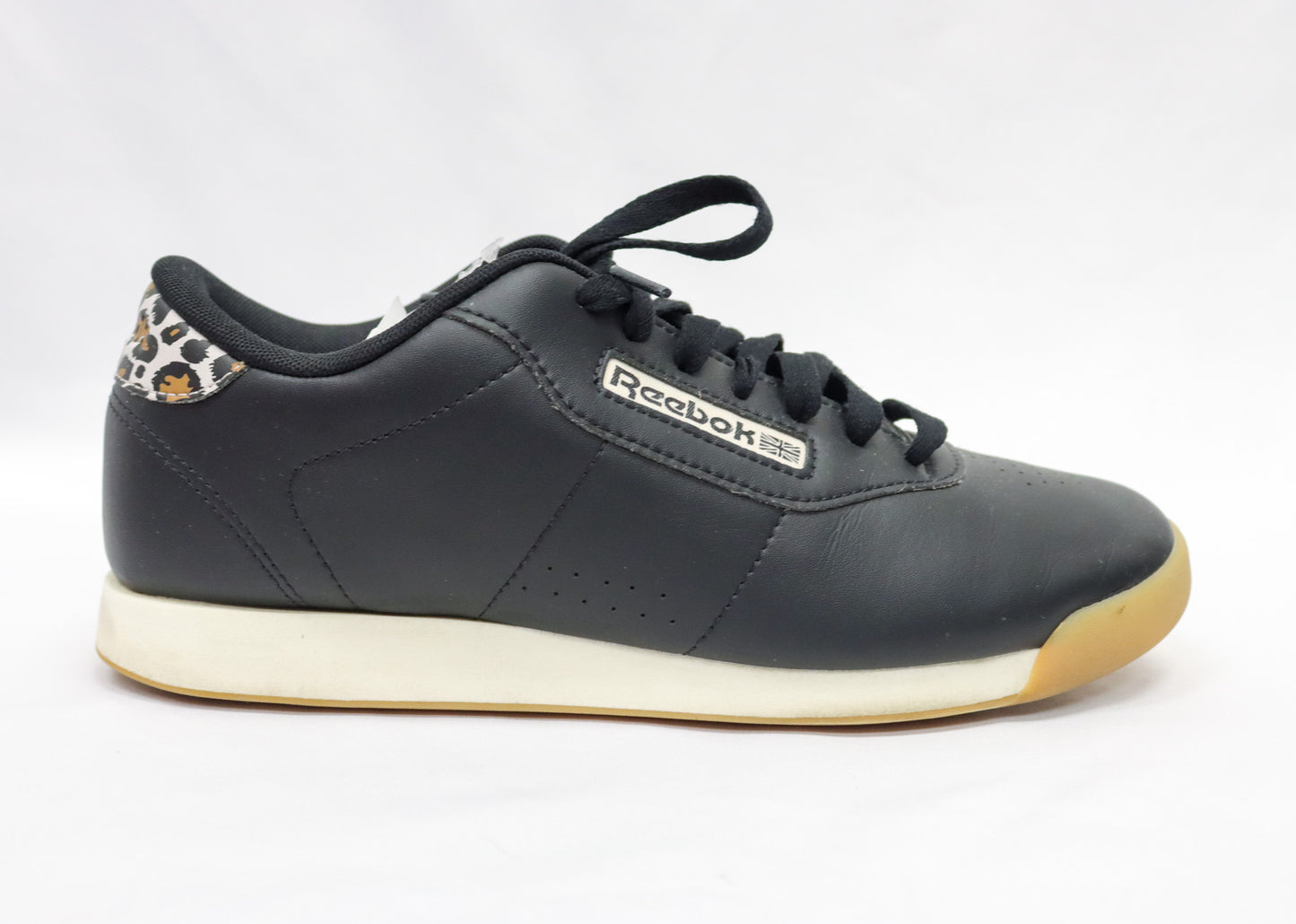Reebok Black Cheetah Sneakers Size 8