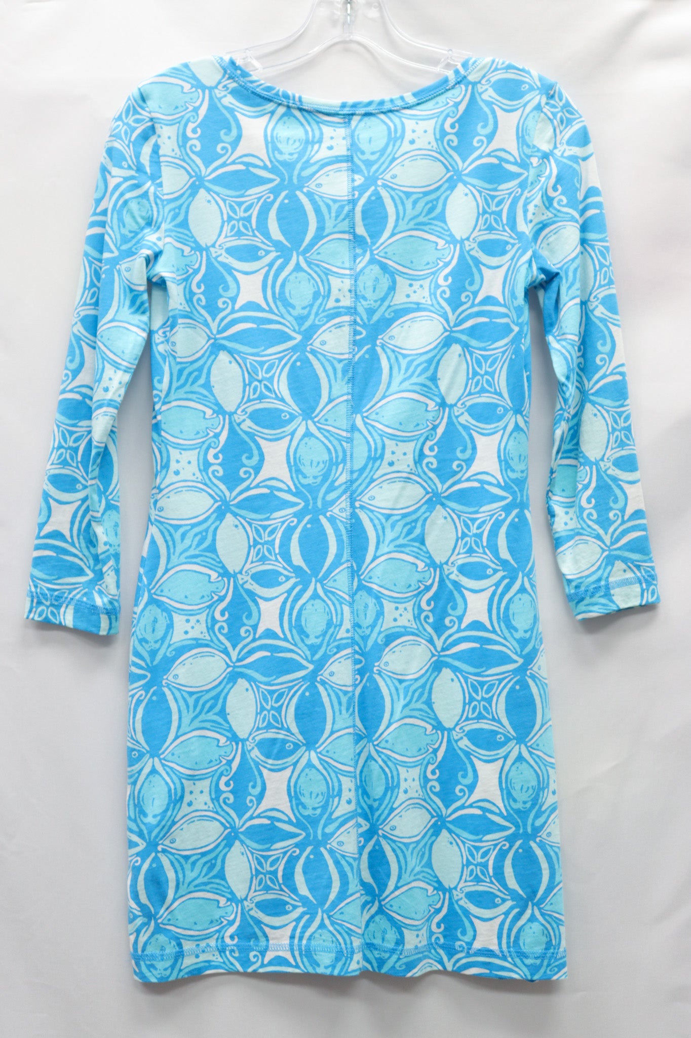 Lilly Pulitzer Blue/White Lng Slv Dress Size XXS