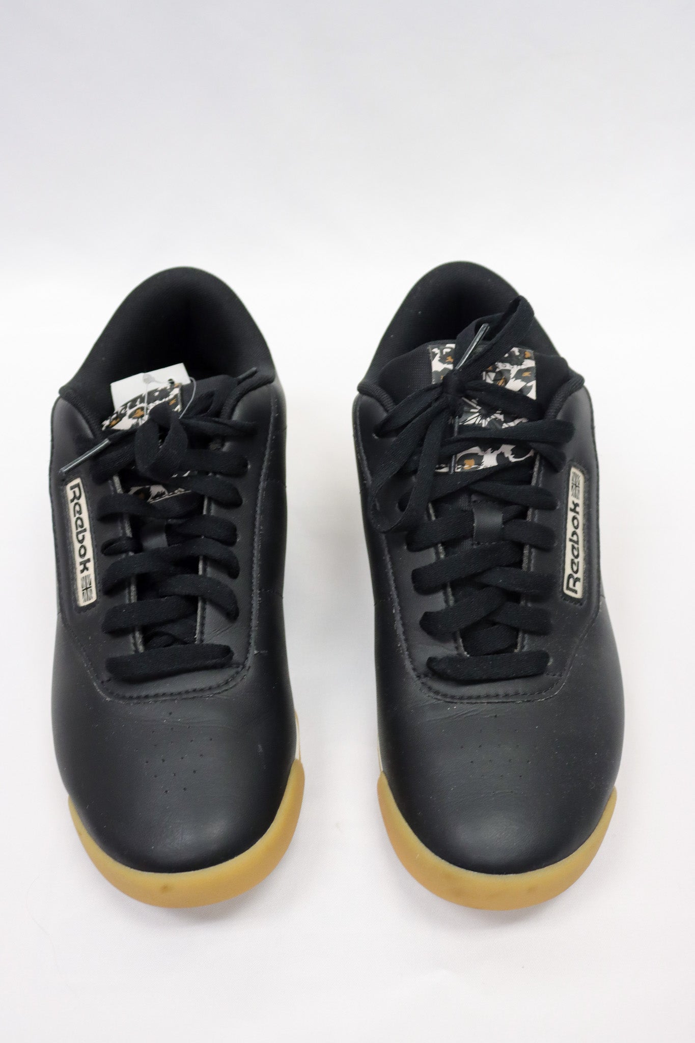 Reebok Black Cheetah Sneakers Size 8