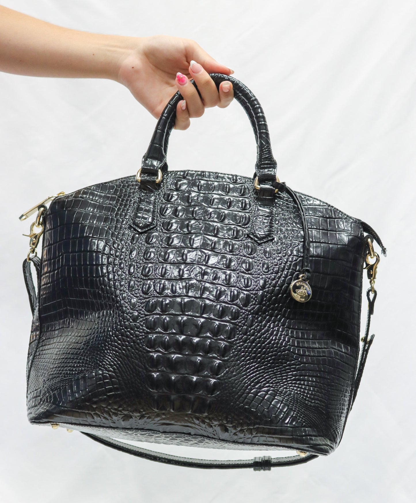Brahmin Black Duxbury Satchel